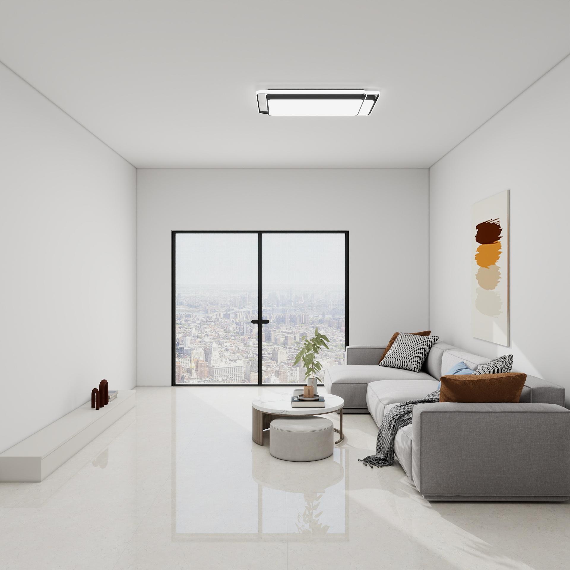 吴爽-97m²现代简约风格设计 装修效果图