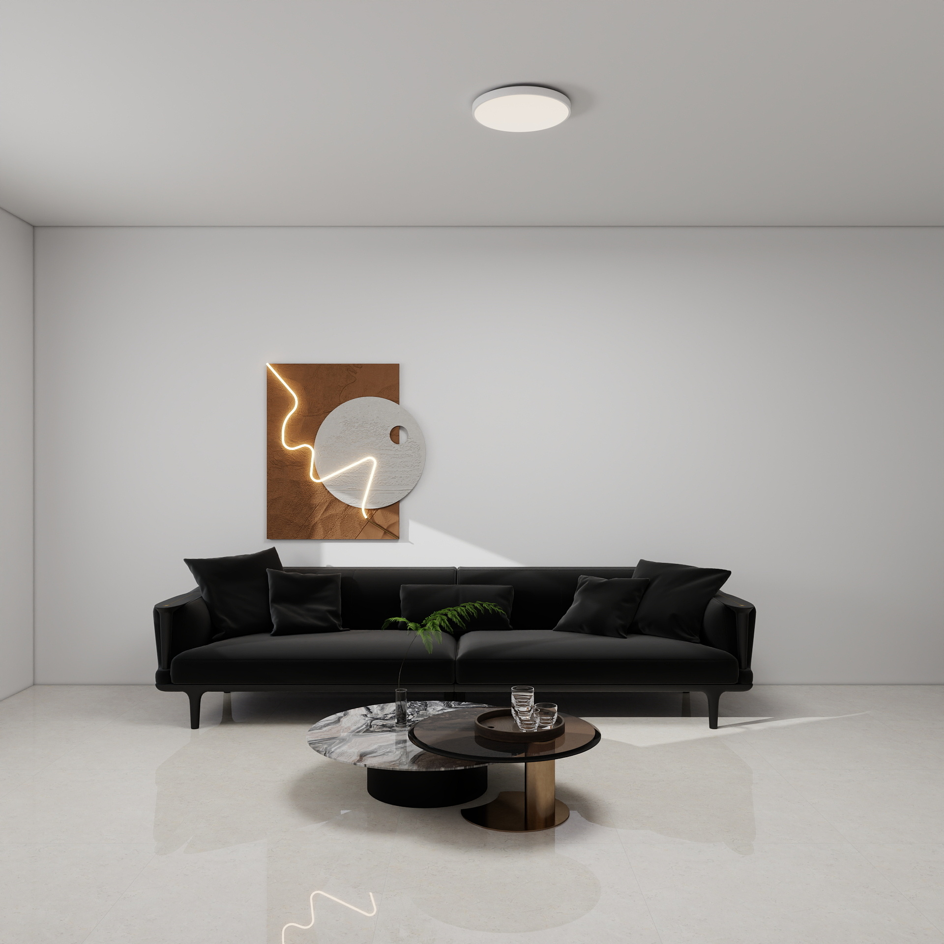 吴爽-93m²现代风格 装修效果图