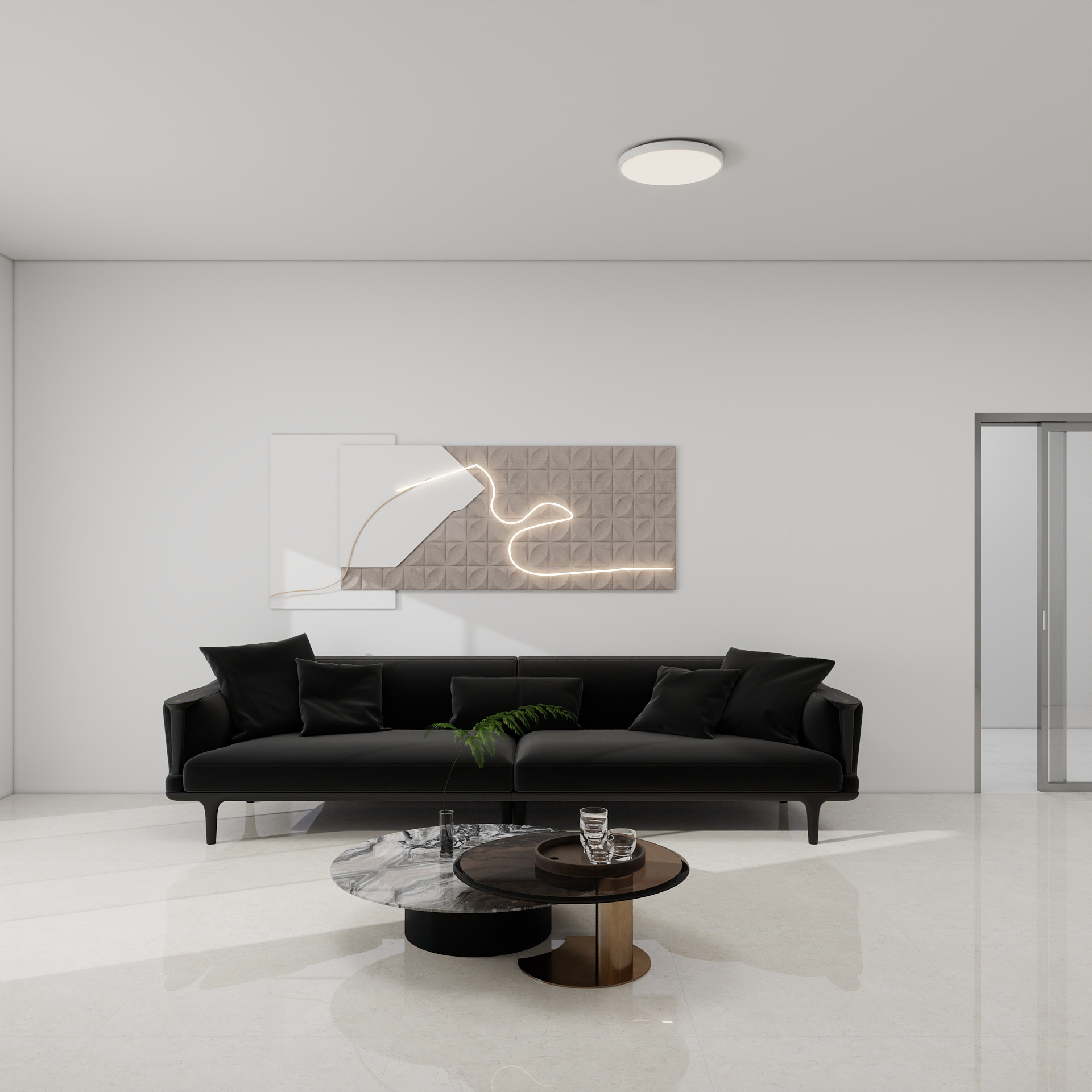 吴爽-83m²现代简约风格 装修效果图