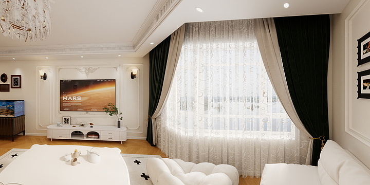 新疆赛达装修有限公司-左岸澜庭-装修设计方案