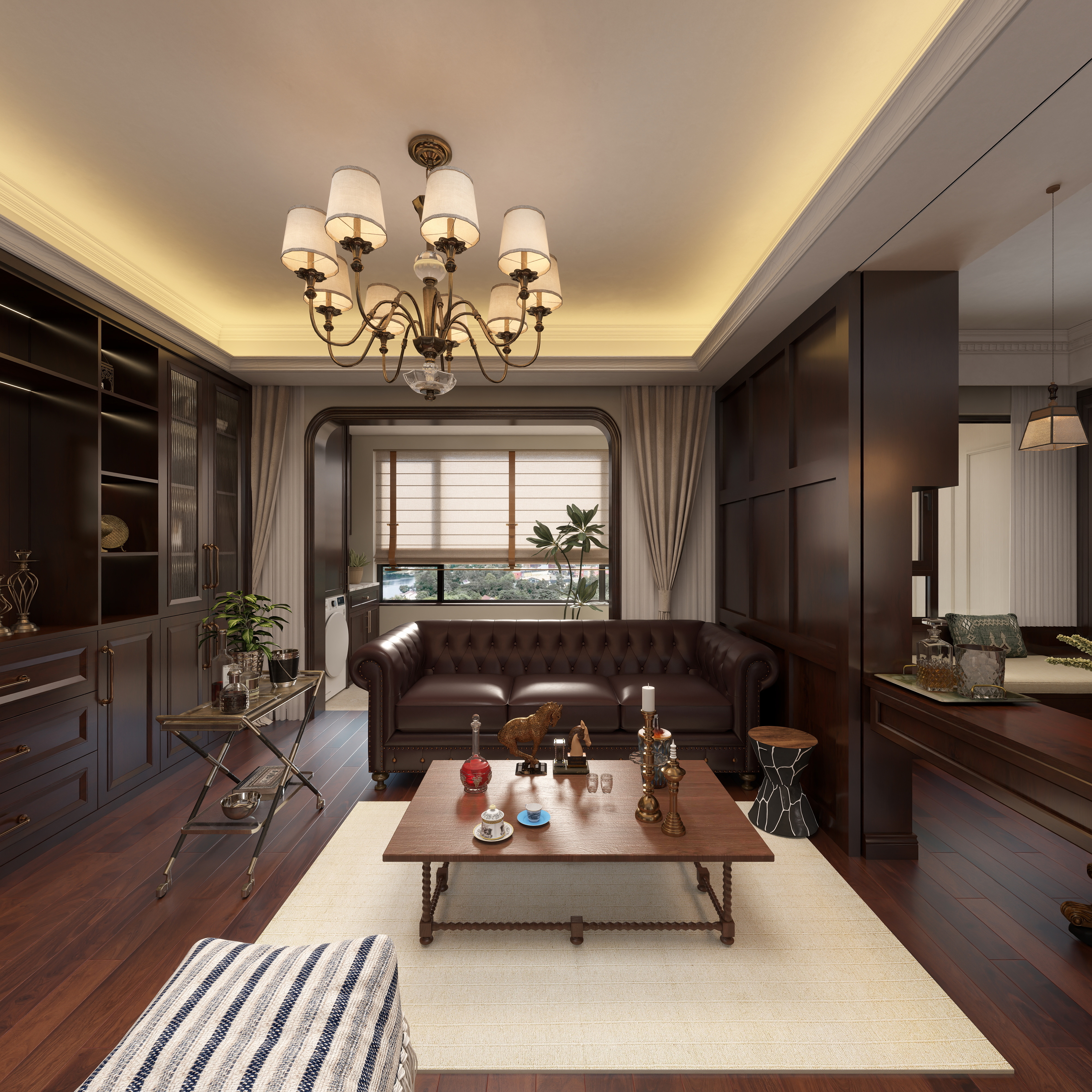 星空设计desgin-美式94㎡2室一层客餐厅装修效果图第5张