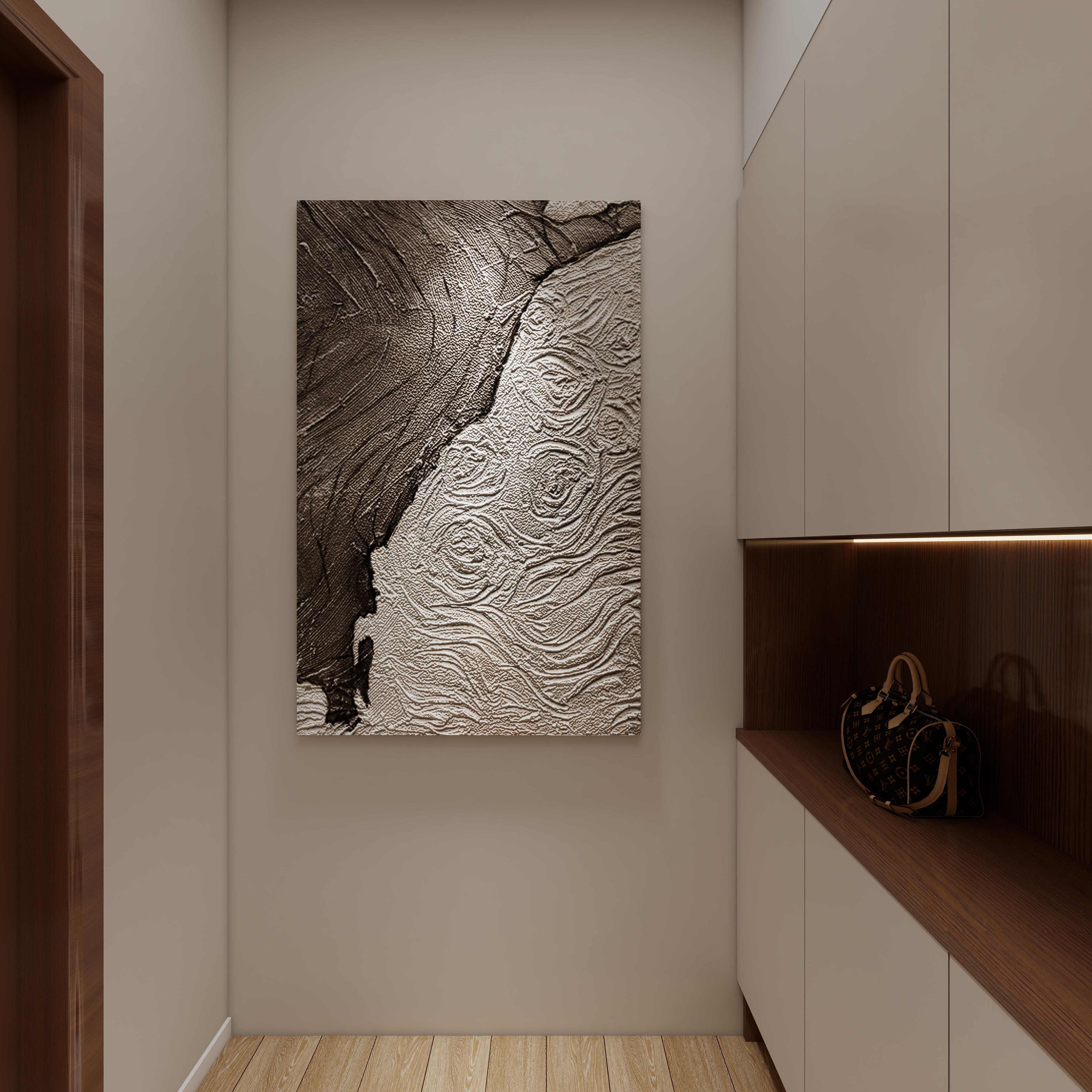 圆梦设计-原木奶油田园142㎡2室一层客餐厅装修效果图第4张