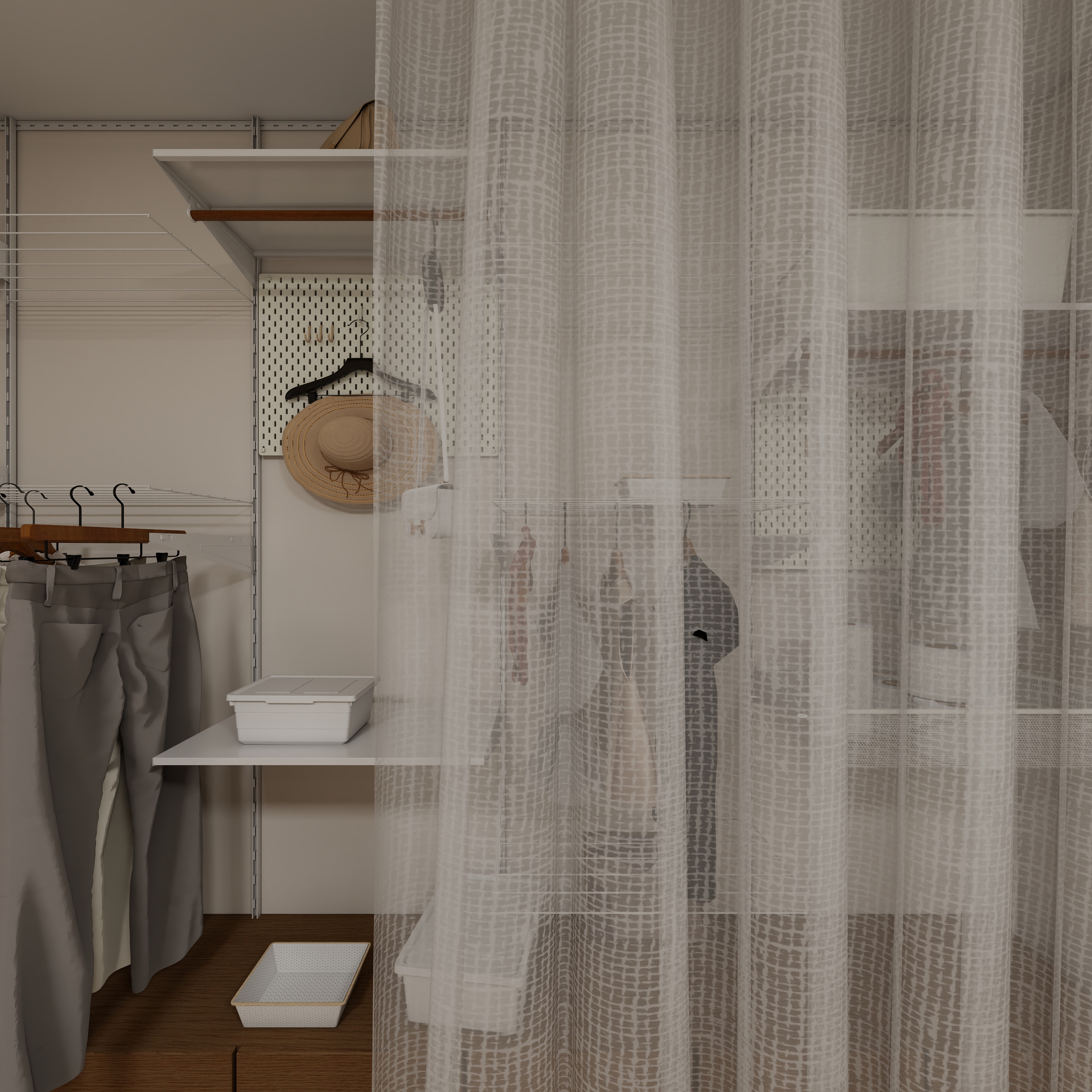 圆梦设计-原木奶油田园142㎡2室一层卧室装修效果图第5张