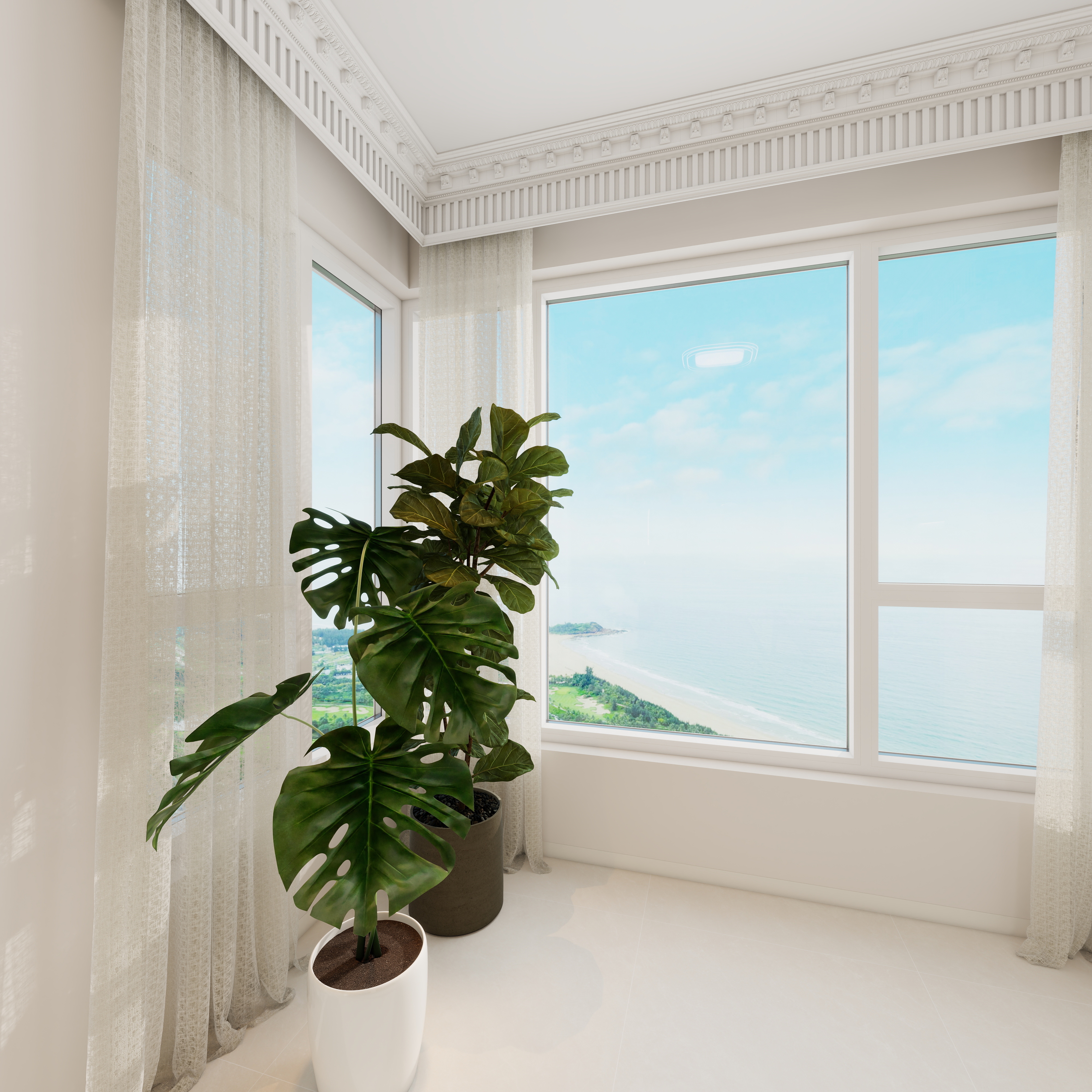 李青越-102方轻法式风格三居室一层卧室装修效果图第3张