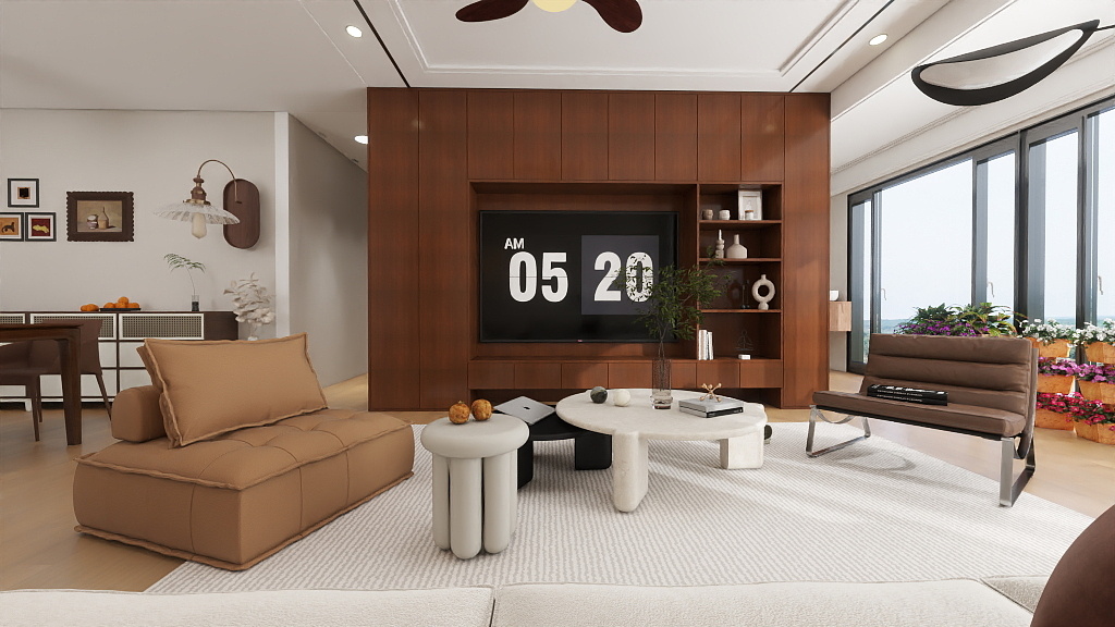 1877znhD-三代同堂室内方案设计装修效果图