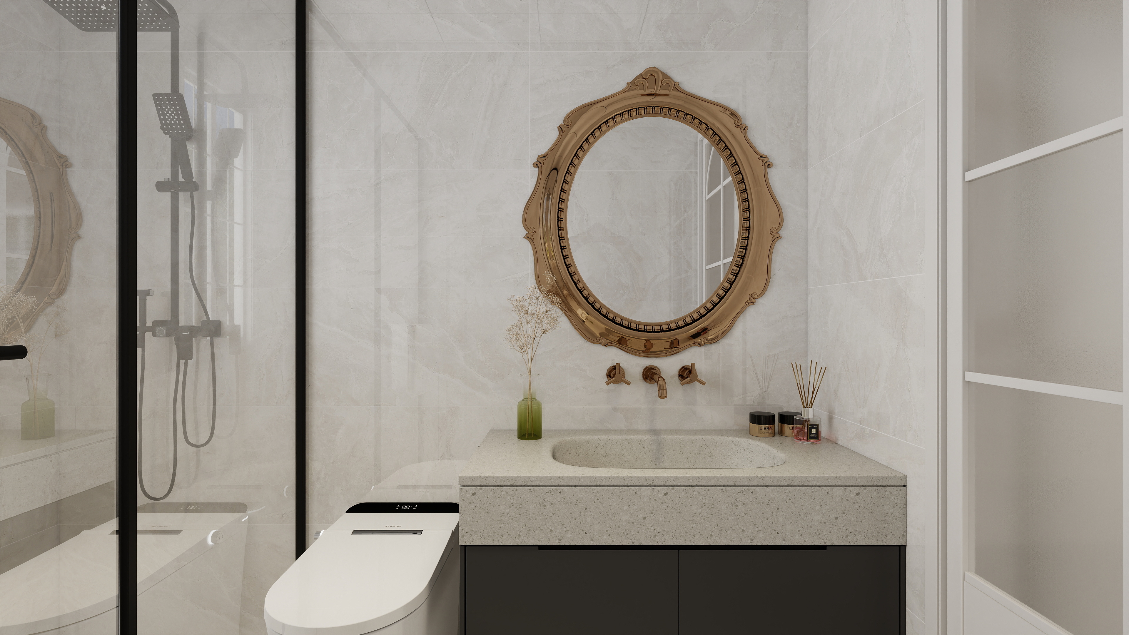 星空设计500一套-简欧两层别墅装修效果图