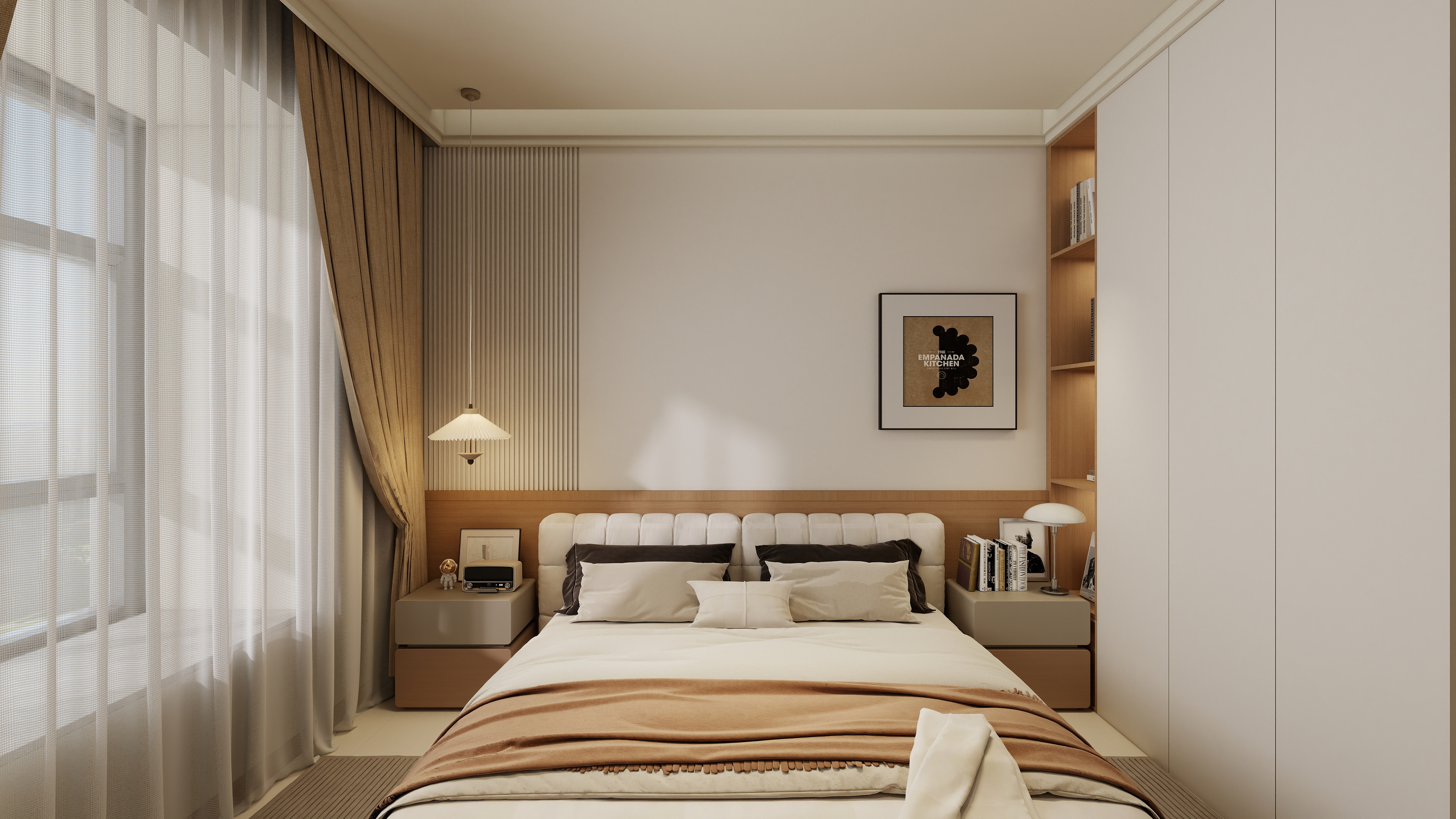 星空设计500一套-现代简约109㎡3室装修效果图