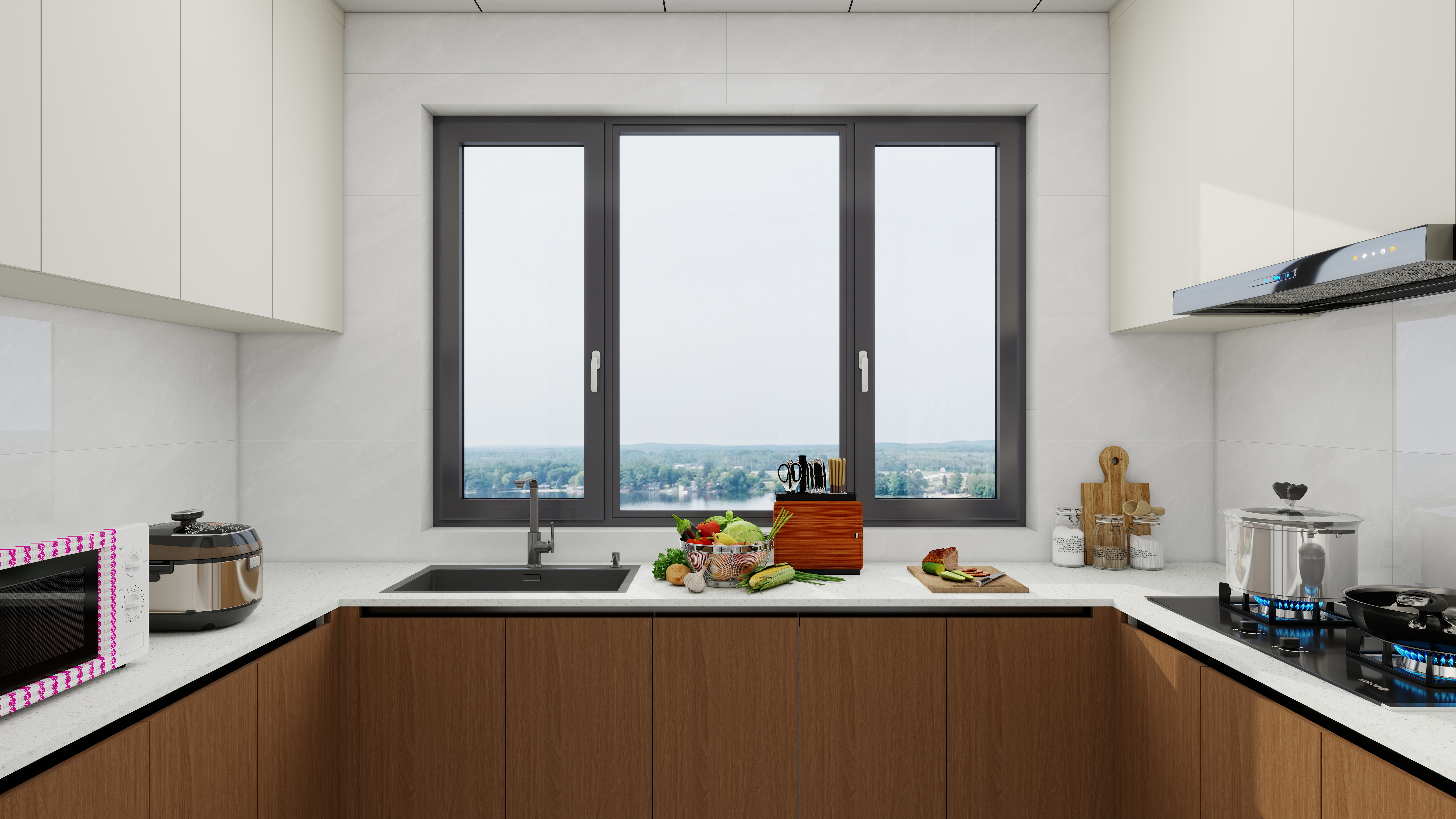 室内设计王红敏-龙山小区128㎡3室-装修设计方案