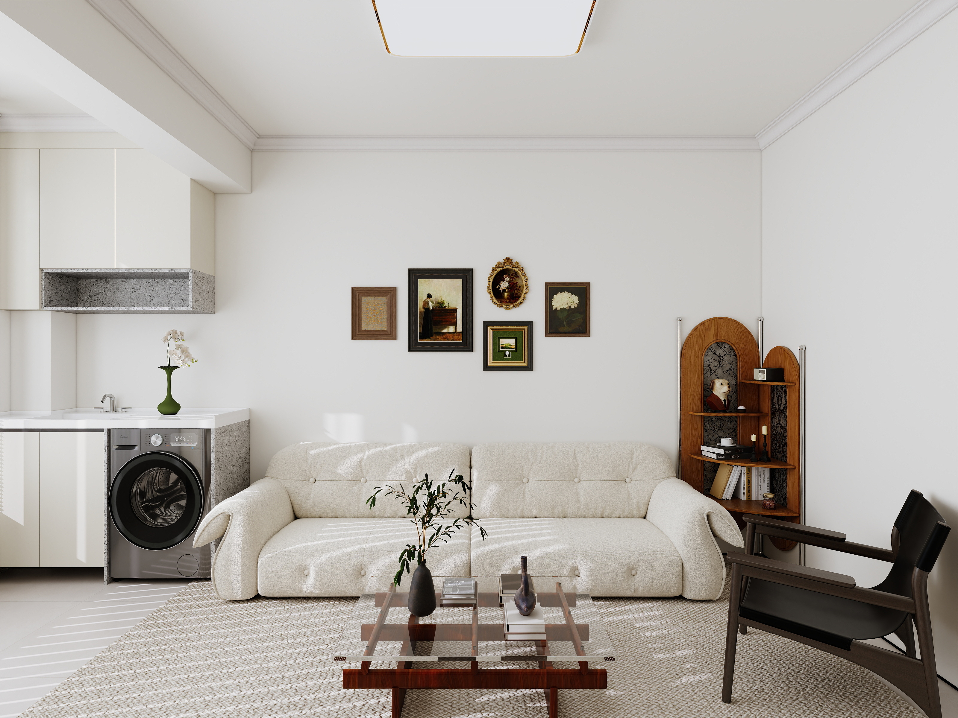 李青越-76平现代中古三居室装修效果图