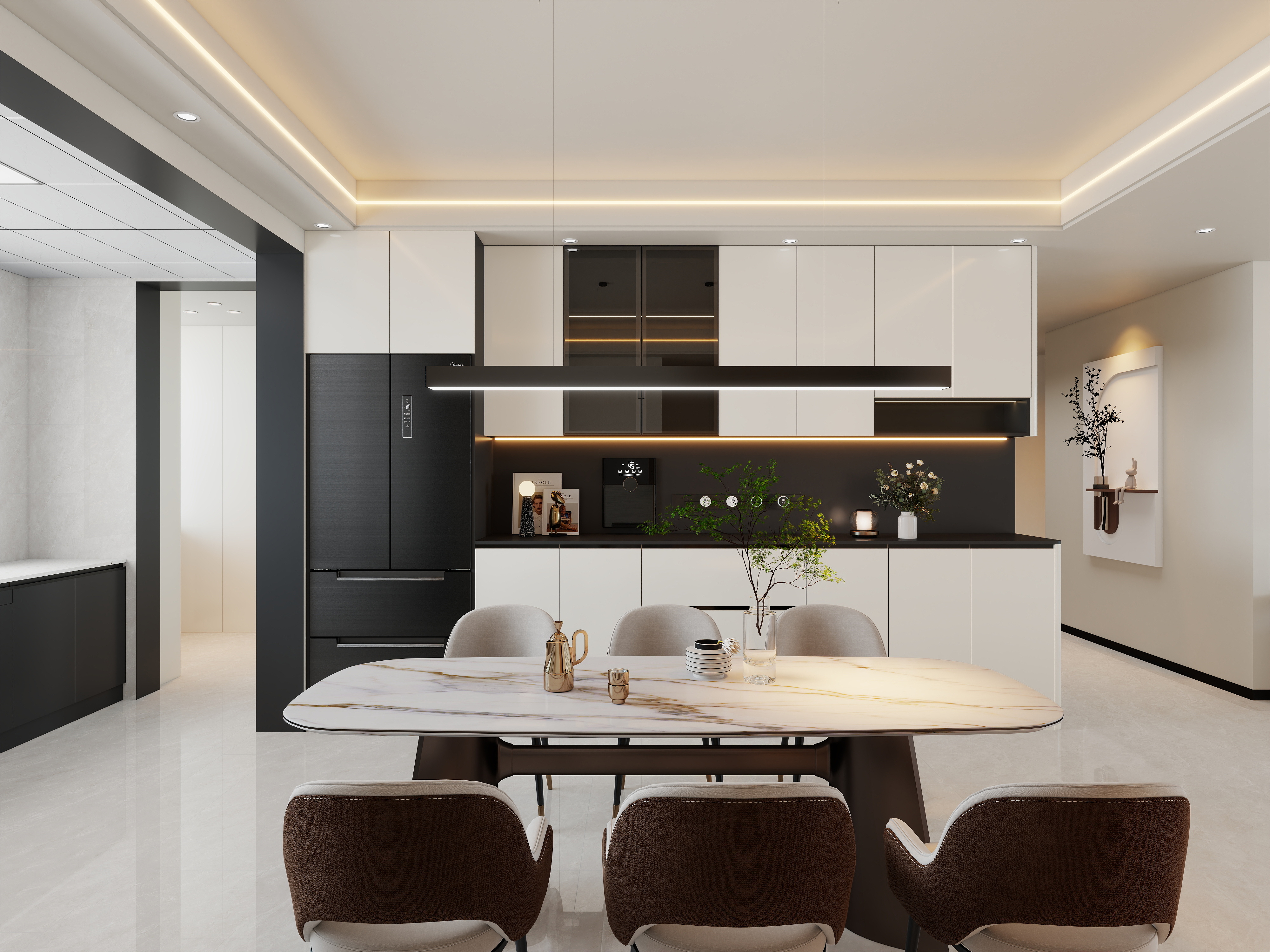 艺雅丽-143平现代简约装修效果图