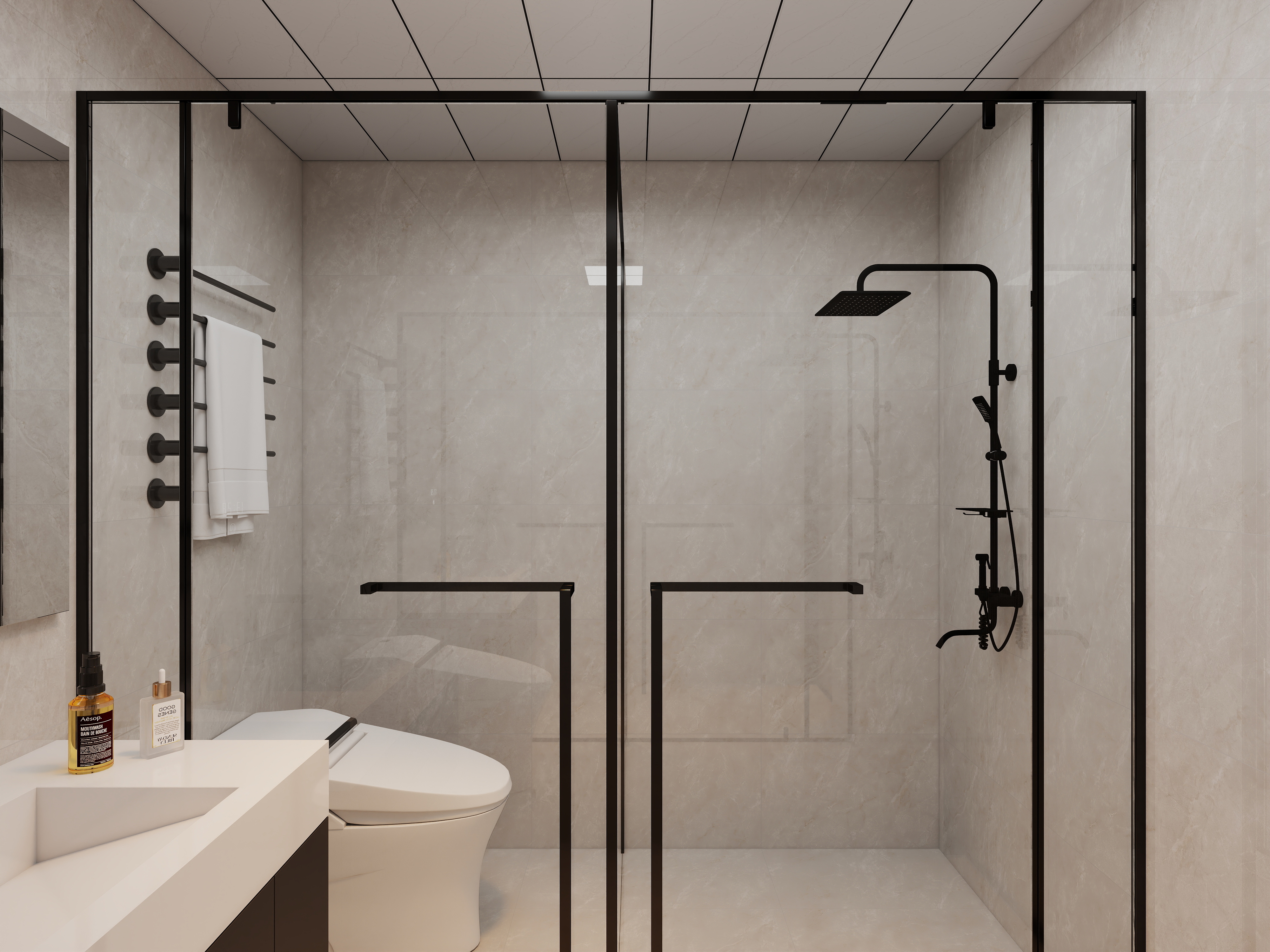 艺雅丽-143平现代简约装修效果图