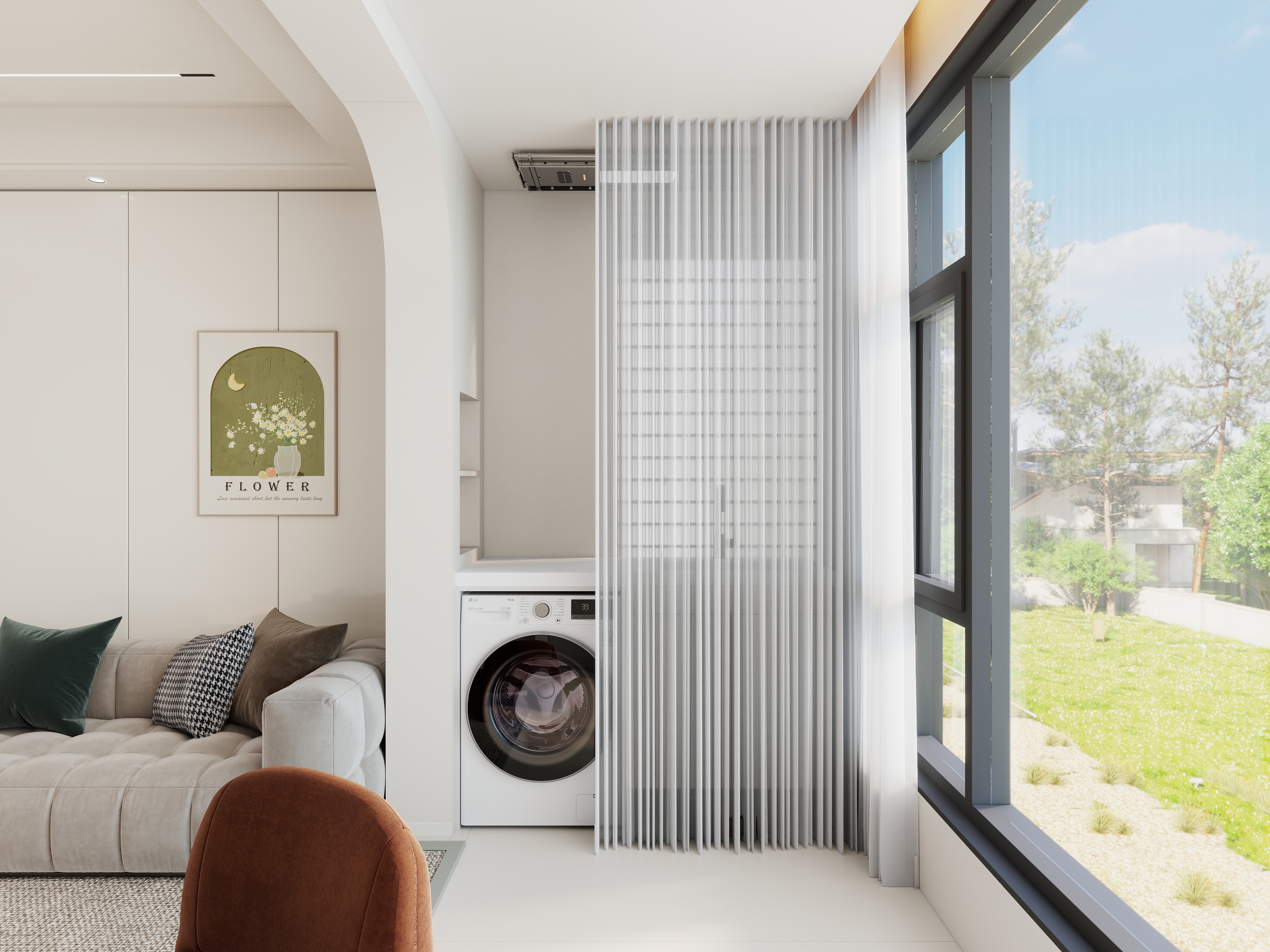 艺雅丽-105平奶油风装修效果图