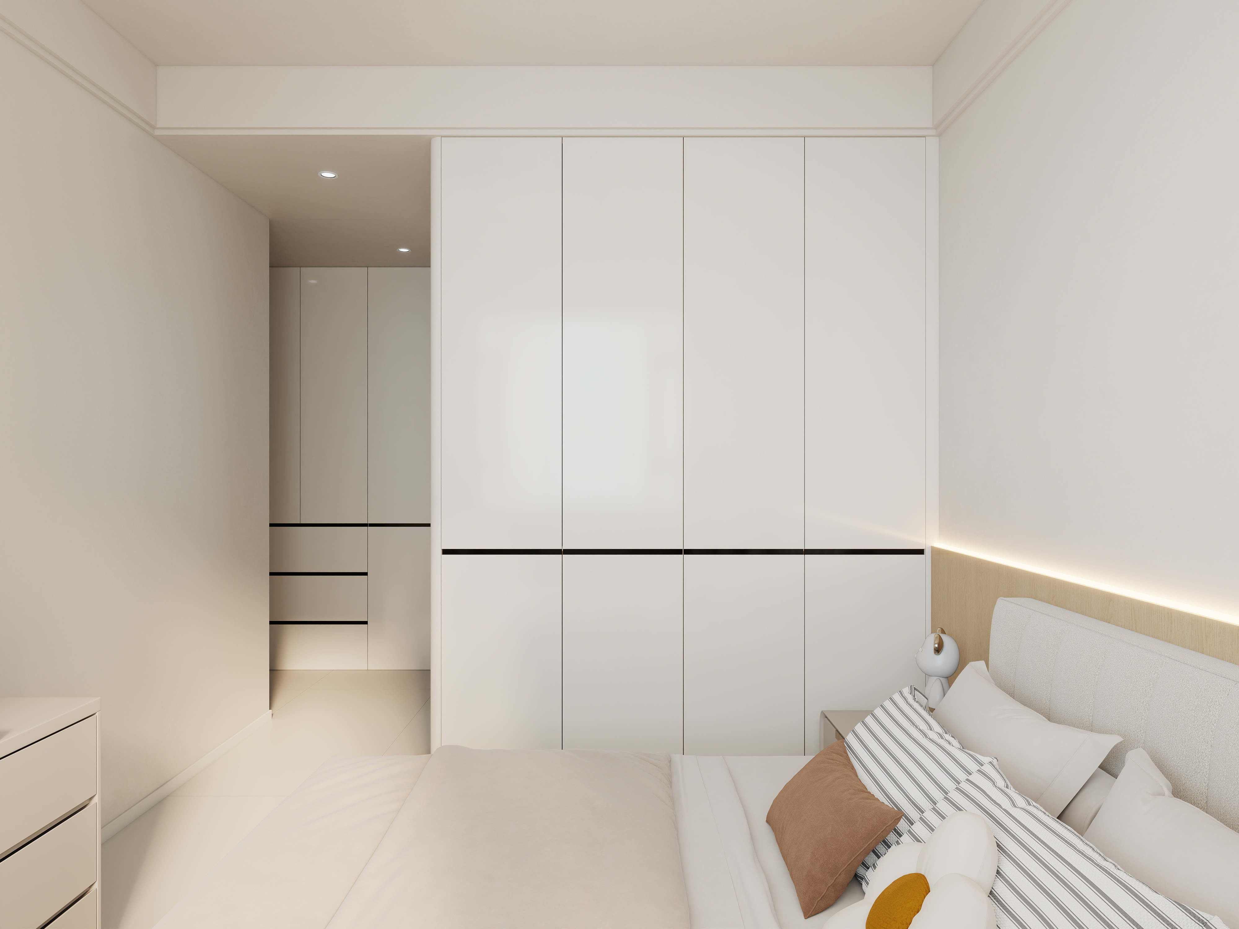 艺雅丽-105平奶油风装修效果图