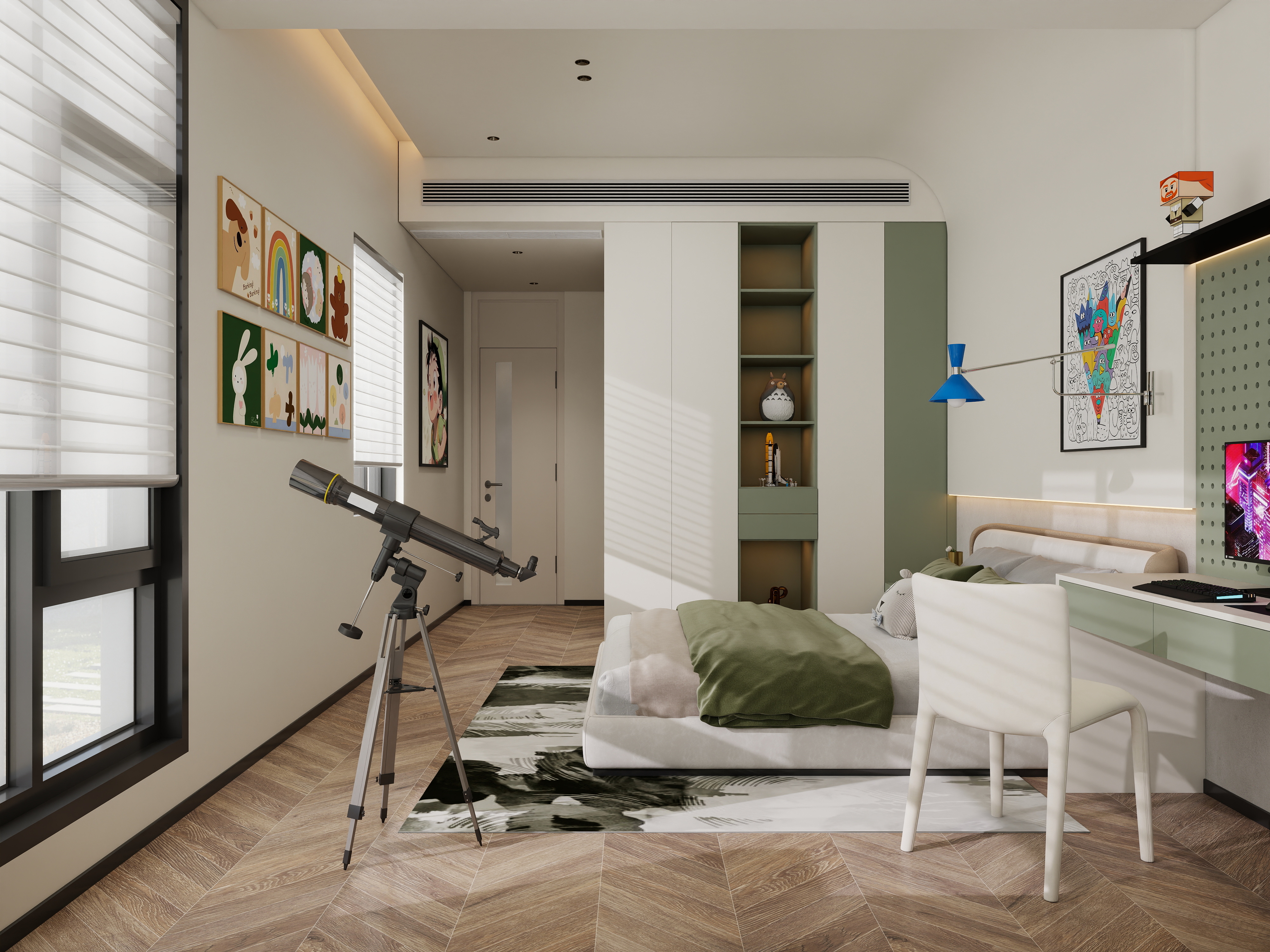 张煜强煜境设计-江门450平米意式极简别墅装修效果图