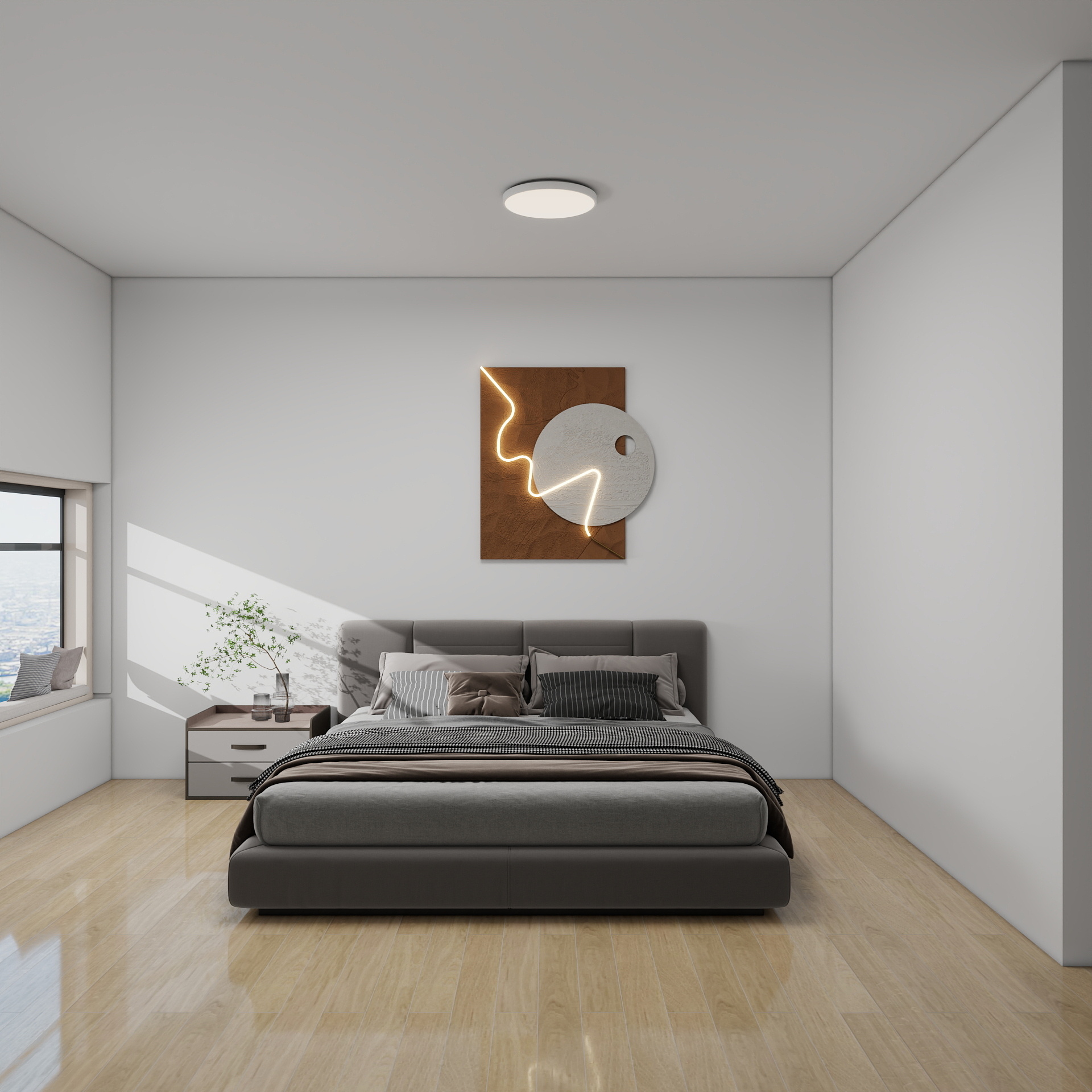 吴爽-83m²现代简约风格 装修效果图