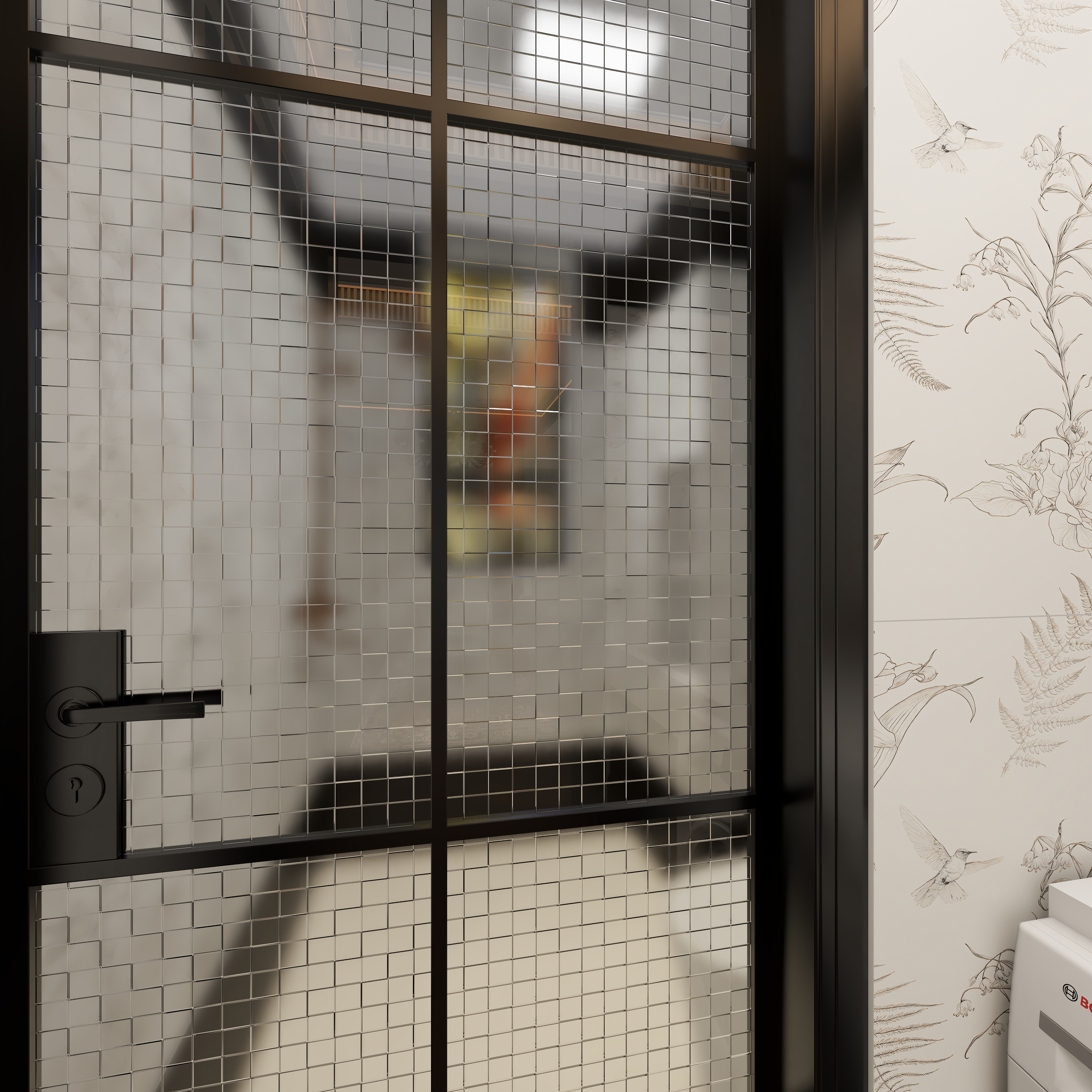 此效果图简单参考-翡丽雅境一层卫生间洗漱区装修效果图第5张