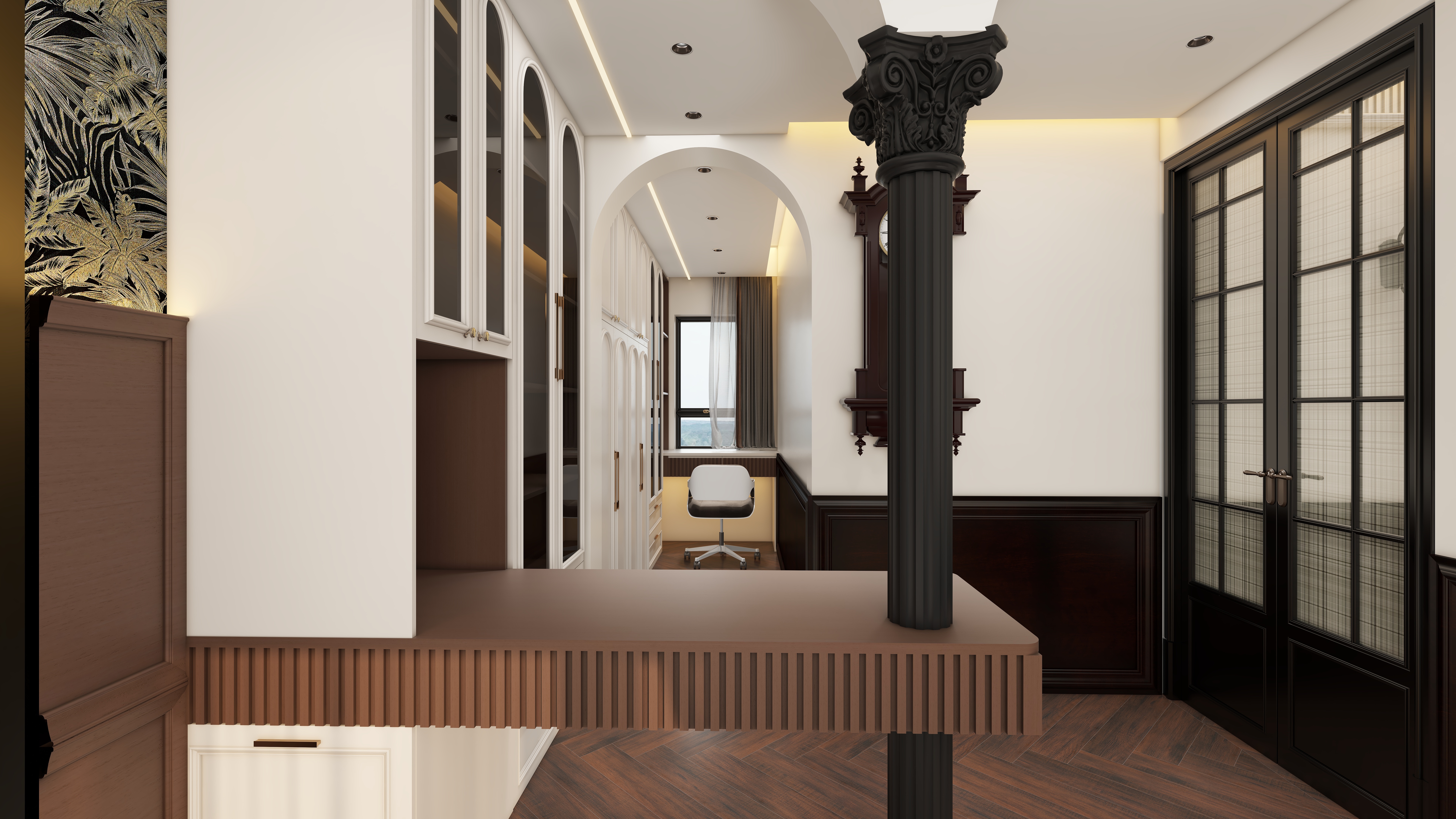 此效果图简单参考-翡丽雅境一层主卧装修效果图第3张