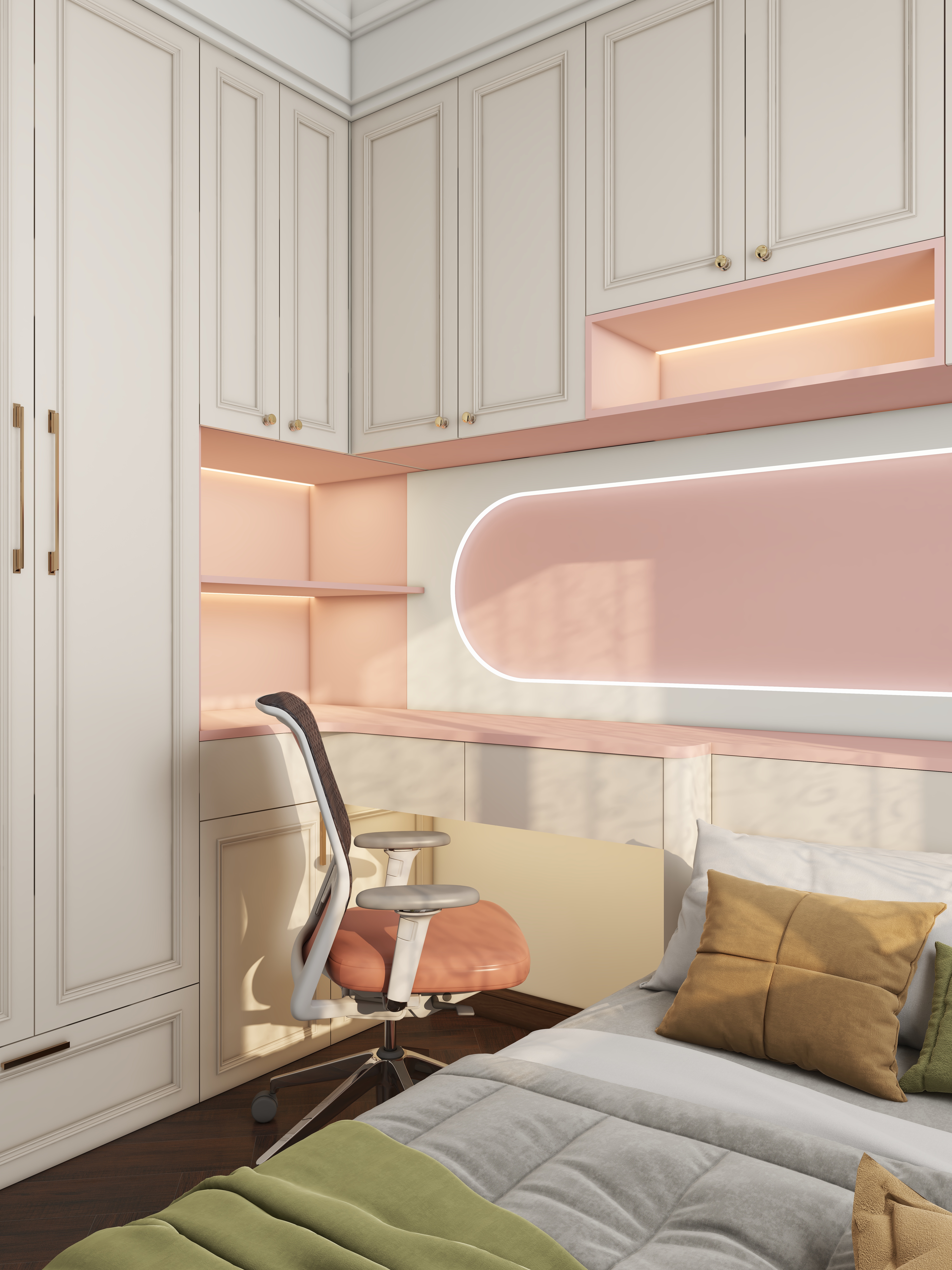 此效果图简单参考-翡丽雅境一层女儿房装修效果图第2张