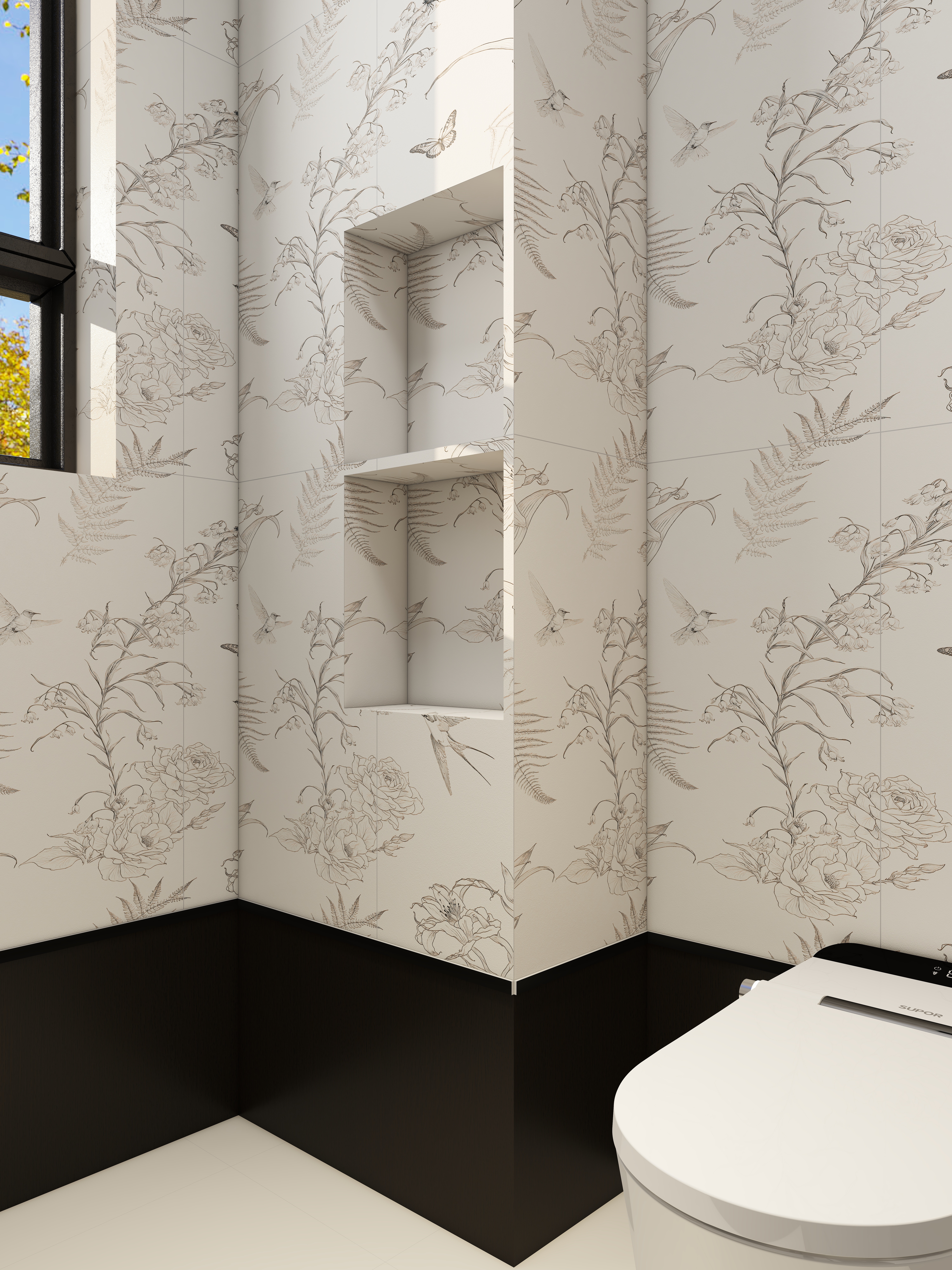 此效果图简单参考-翡丽雅境一层卫生间装修效果图第3张