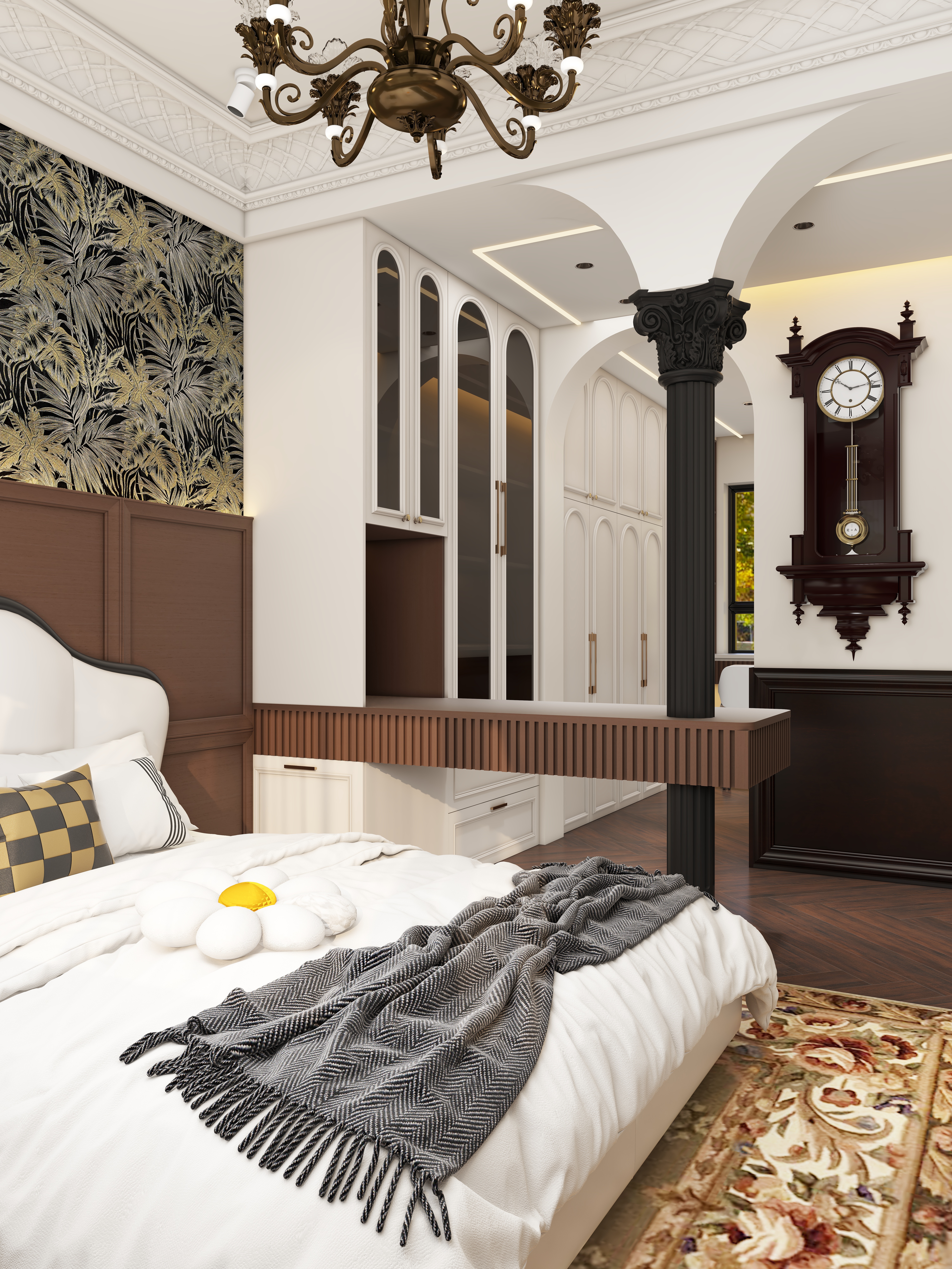 此效果图简单参考-翡丽雅境一层主卧装修效果图第2张