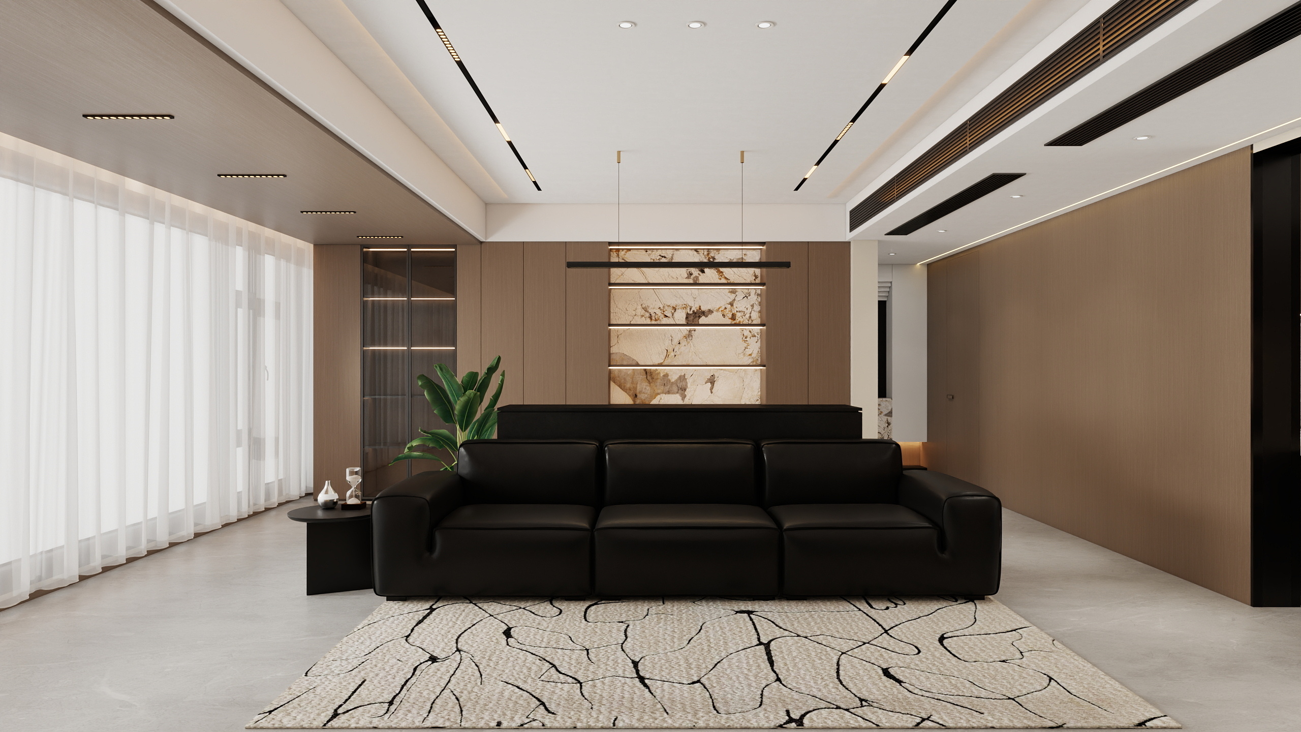 成爽-四川成都锦熙华庭鹭湾一号（138平方意式极简三居室）-装修设计方案