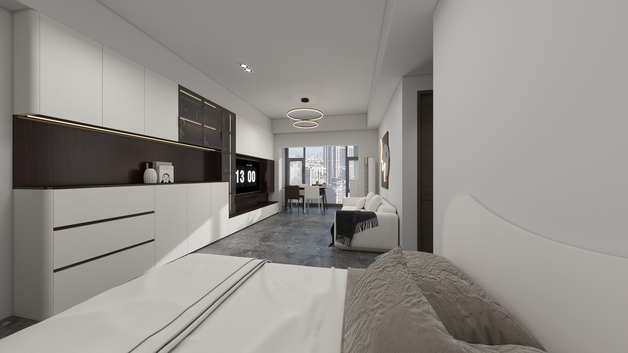 全屋整装定制阿坤-番禺万博和樾府华颂公馆06户型-装修设计方案