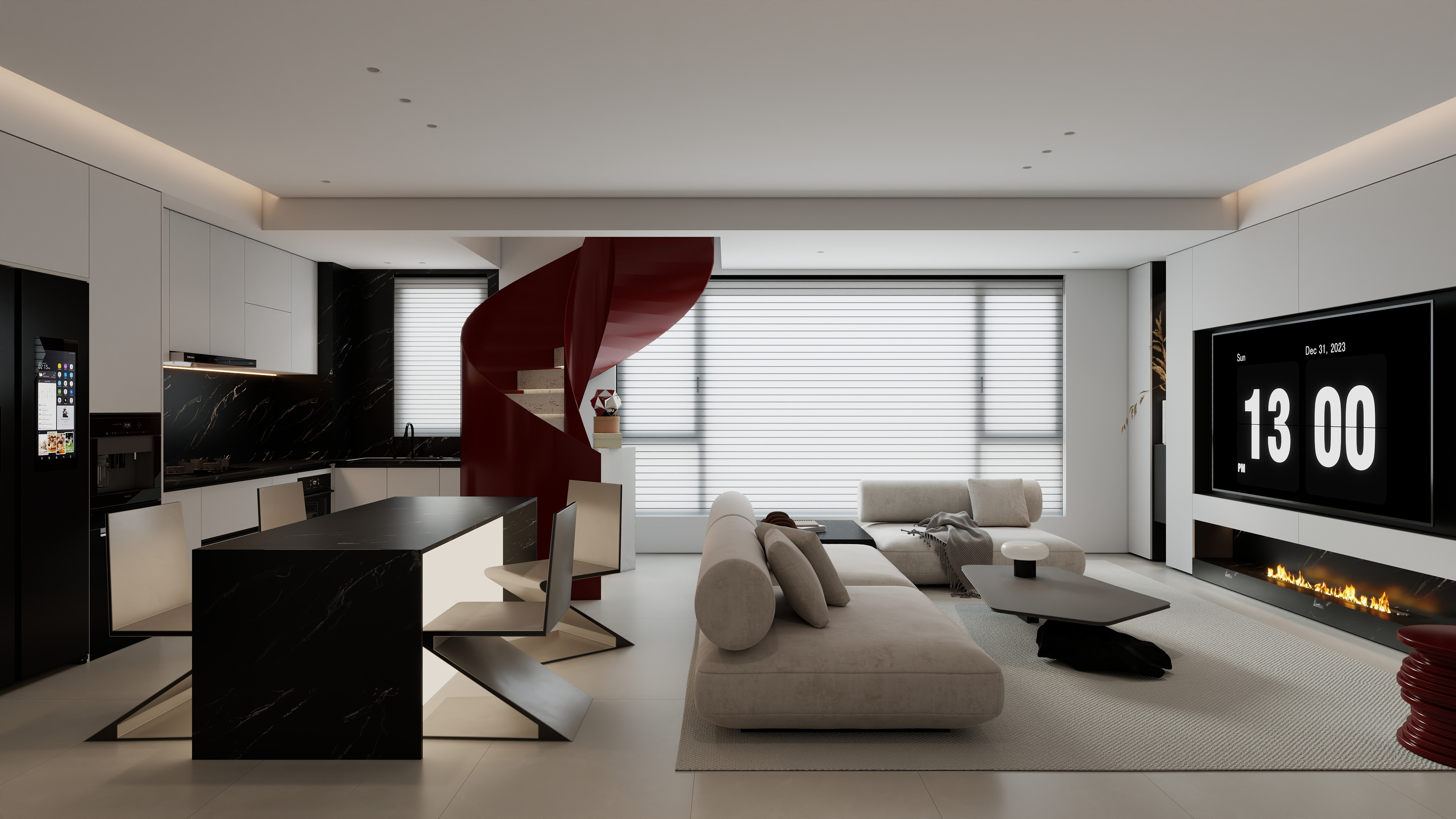 严先生YAN-意式极简复式120m²-装修设计方案