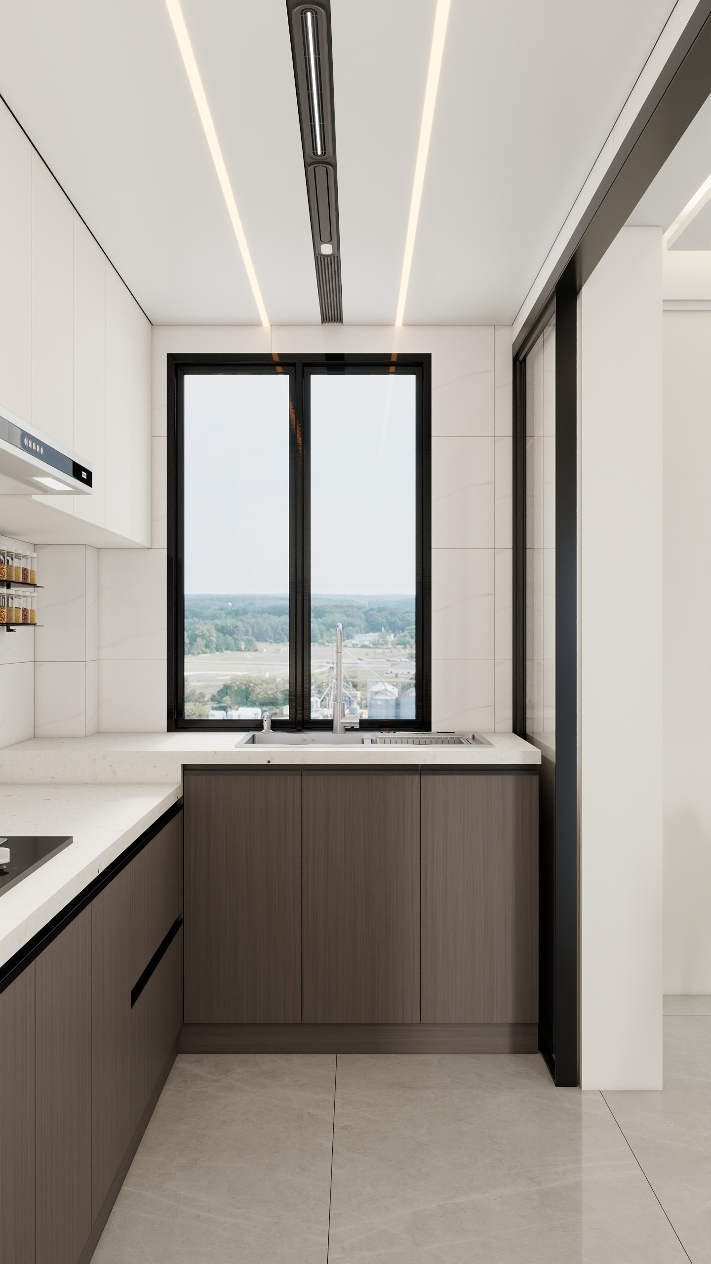 李青越-128平方现代轻奢三居室装修效果图