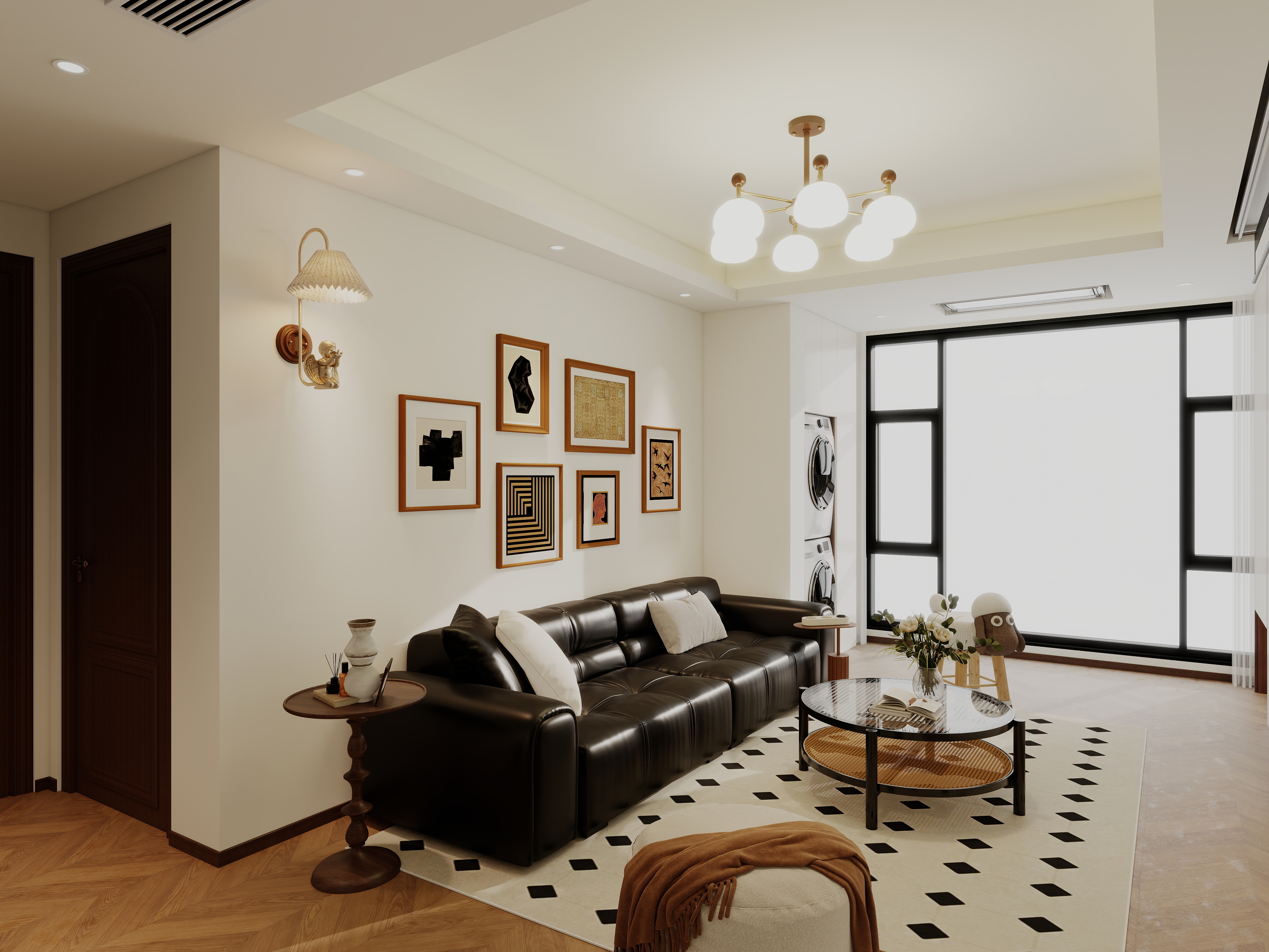 艺雅丽-75平现代简约 装修效果图