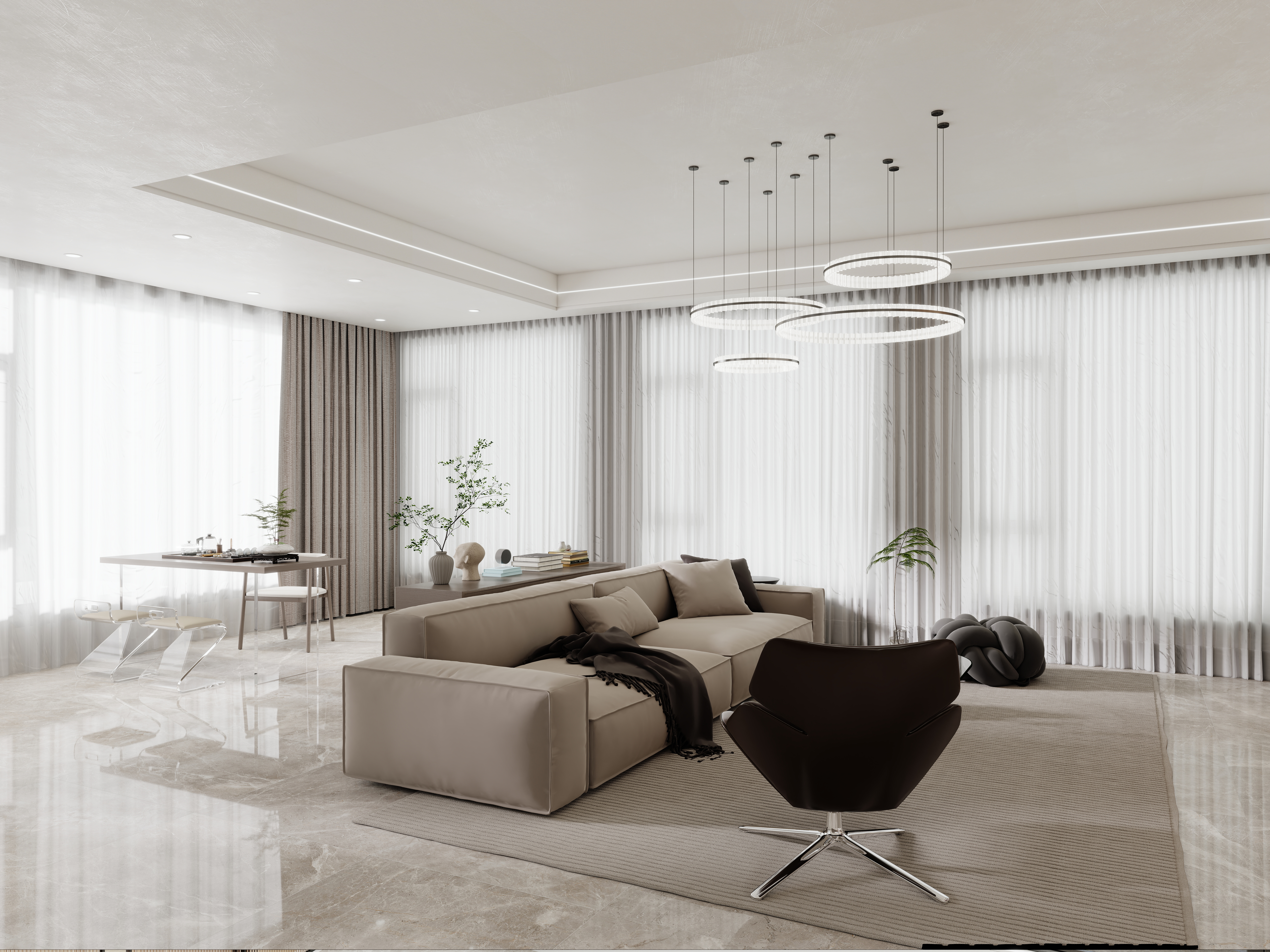 壹诺设计工作室-现代简约装修效果图