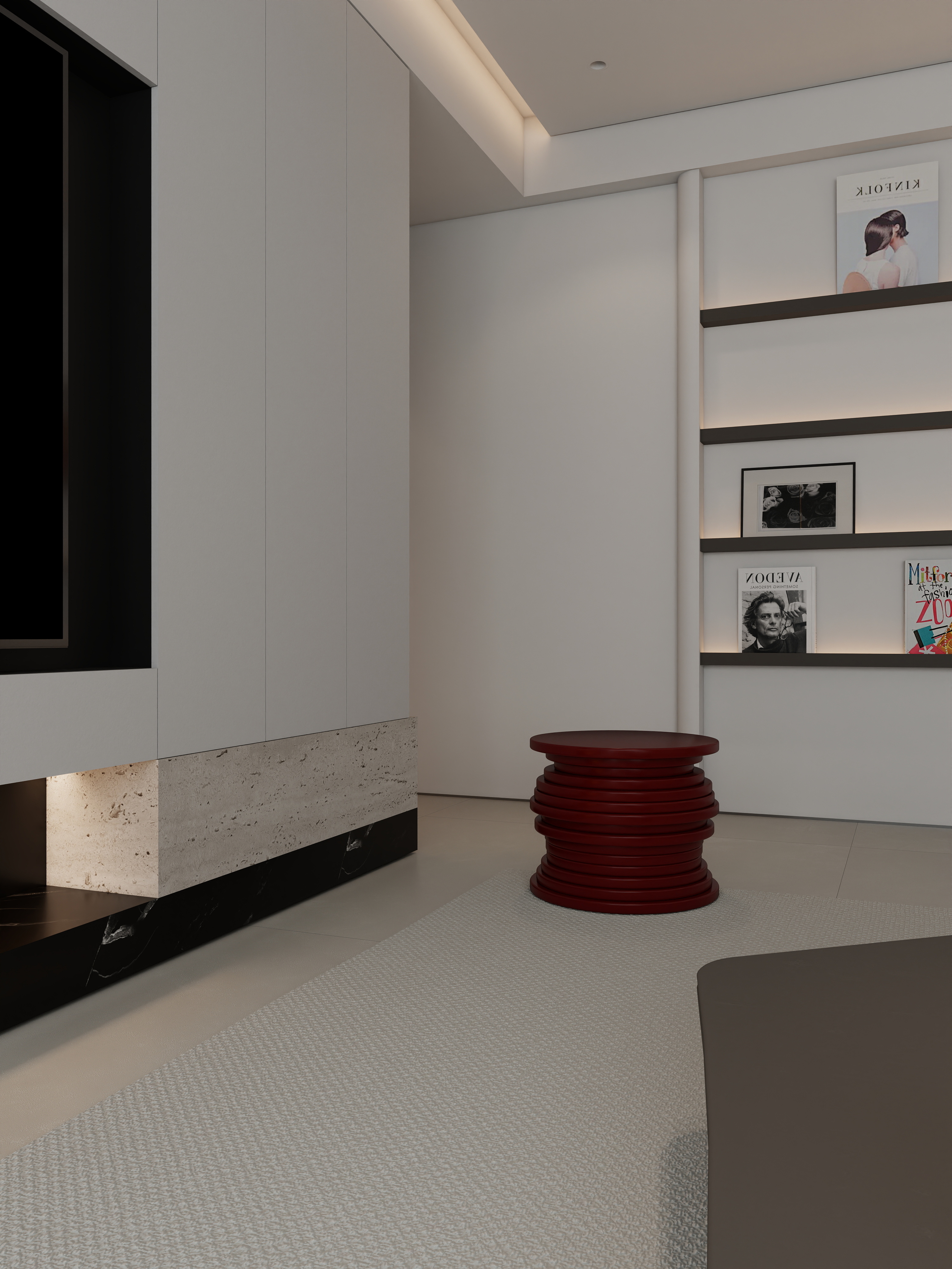 严先生YAN-意式极简复式120m²装修效果图