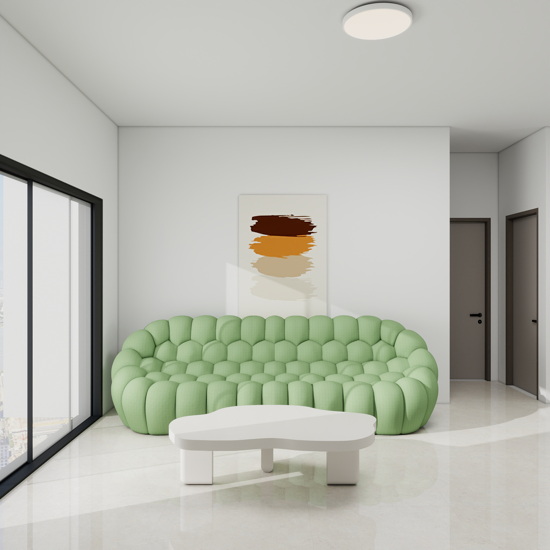 吴爽-80m²现代简约风格设计 装修效果图