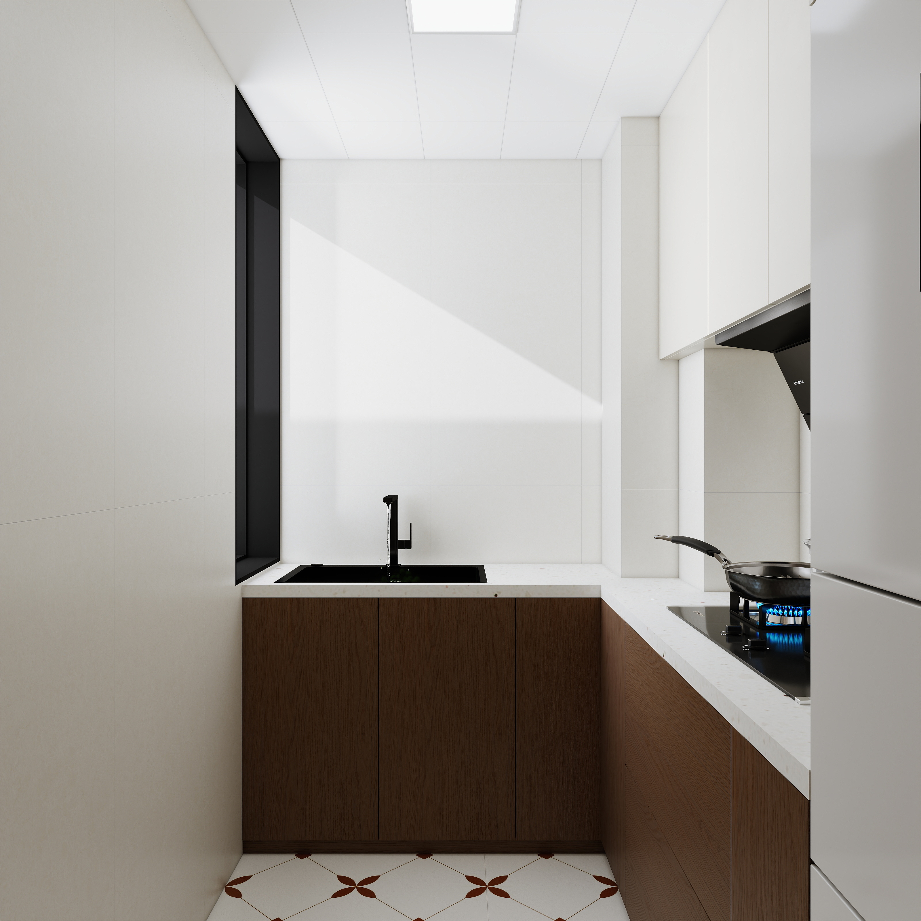 李青越-76平现代中古三居室装修效果图