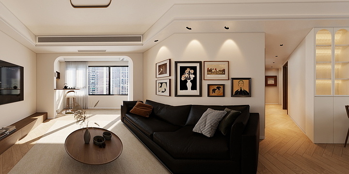 全案设计丨徐月坤-中南宸樾丨现代中古丨110㎡-装修设计方案