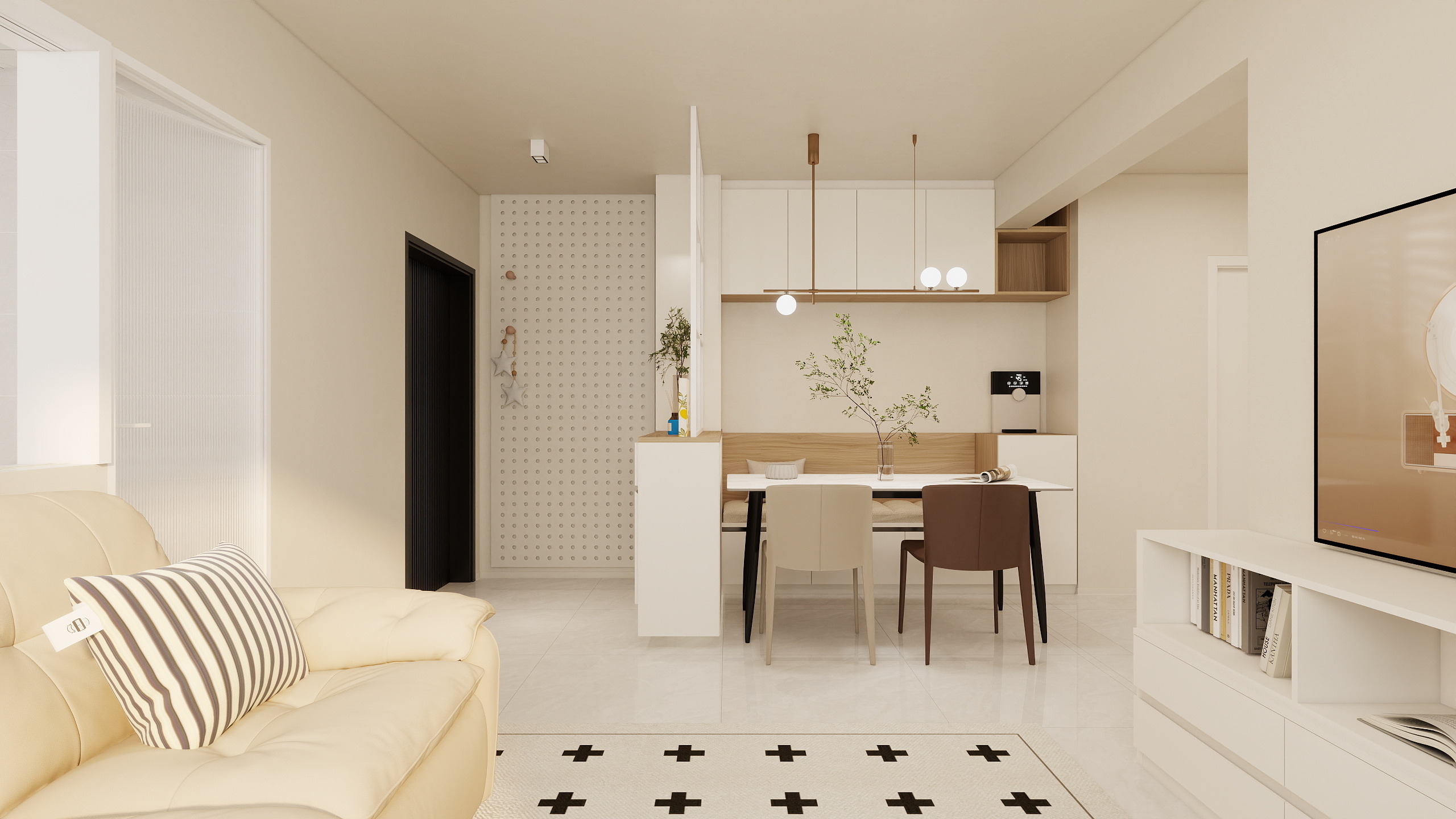 HD韩东-小区房74㎡3室-装修设计方案