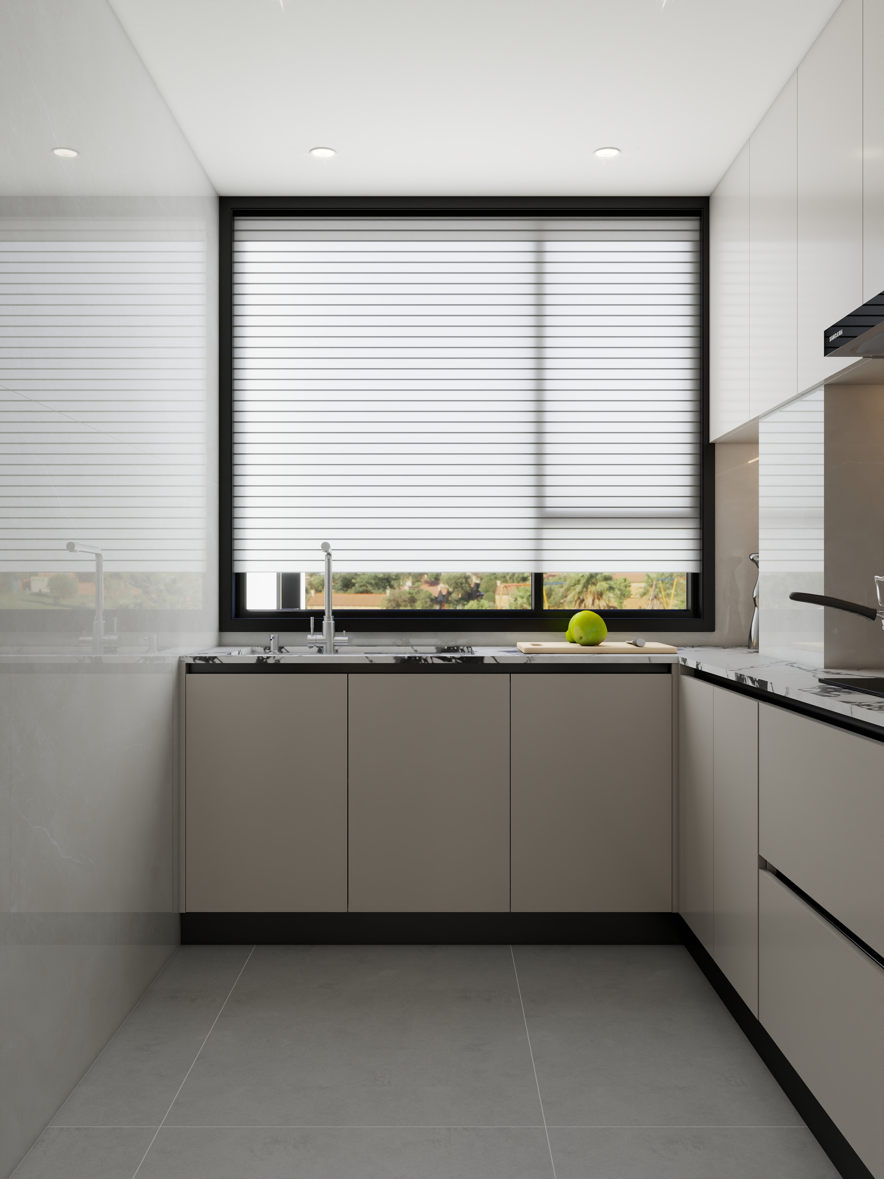 孙有权-『2025-11』122平丨现代简约黑白灰三居室装修效果图