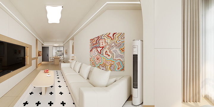 效果表现工作室-原木奶油风11-1-装修设计方案