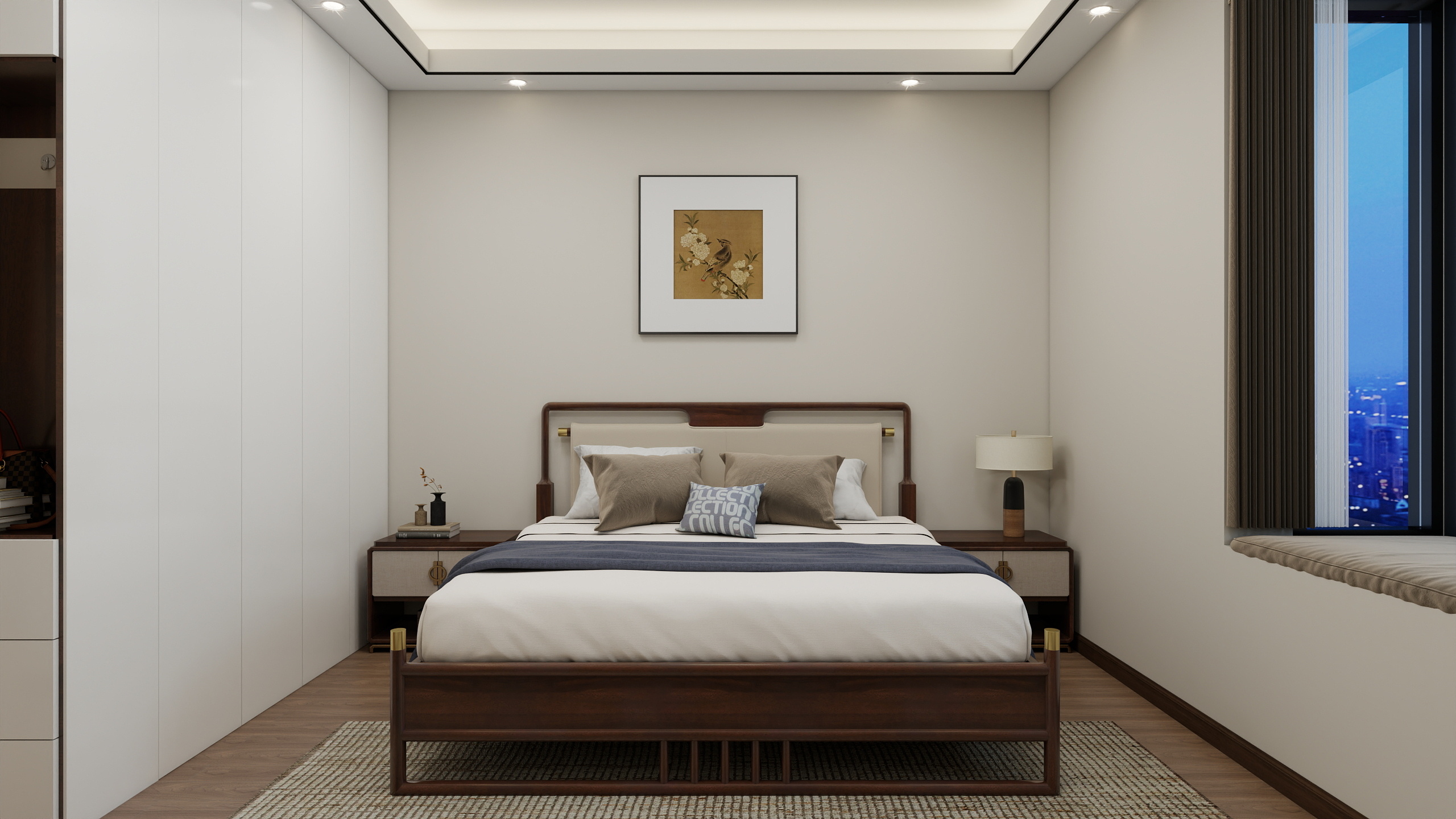 李林-宝河家园新中式150㎡4室装修效果图