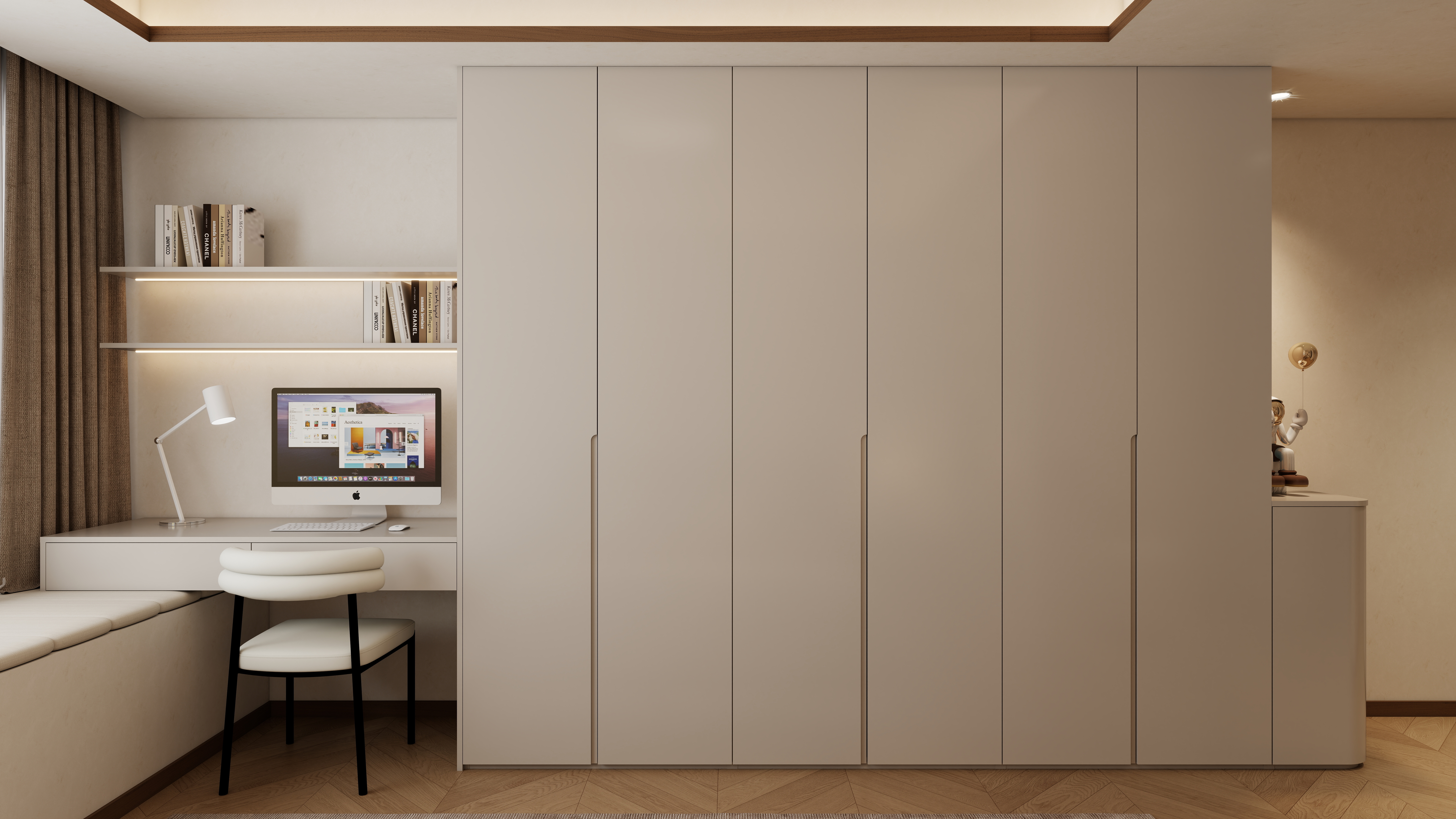 孙有权-『2025-11』34平丨现代简约卧室*2一层主卧装修效果图第3张