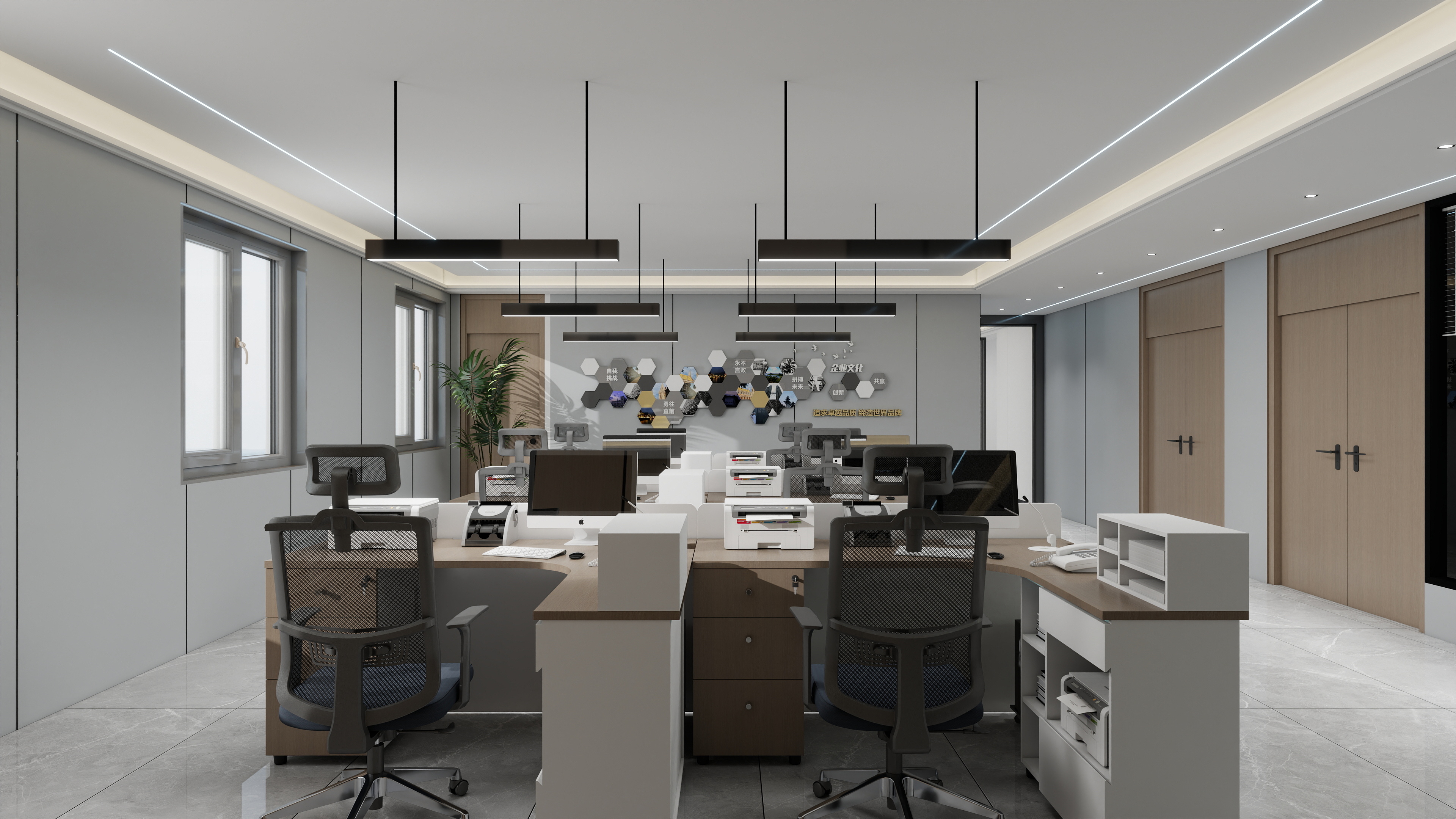 设计师玉京子-蓝鲸办公室-装修设计方案