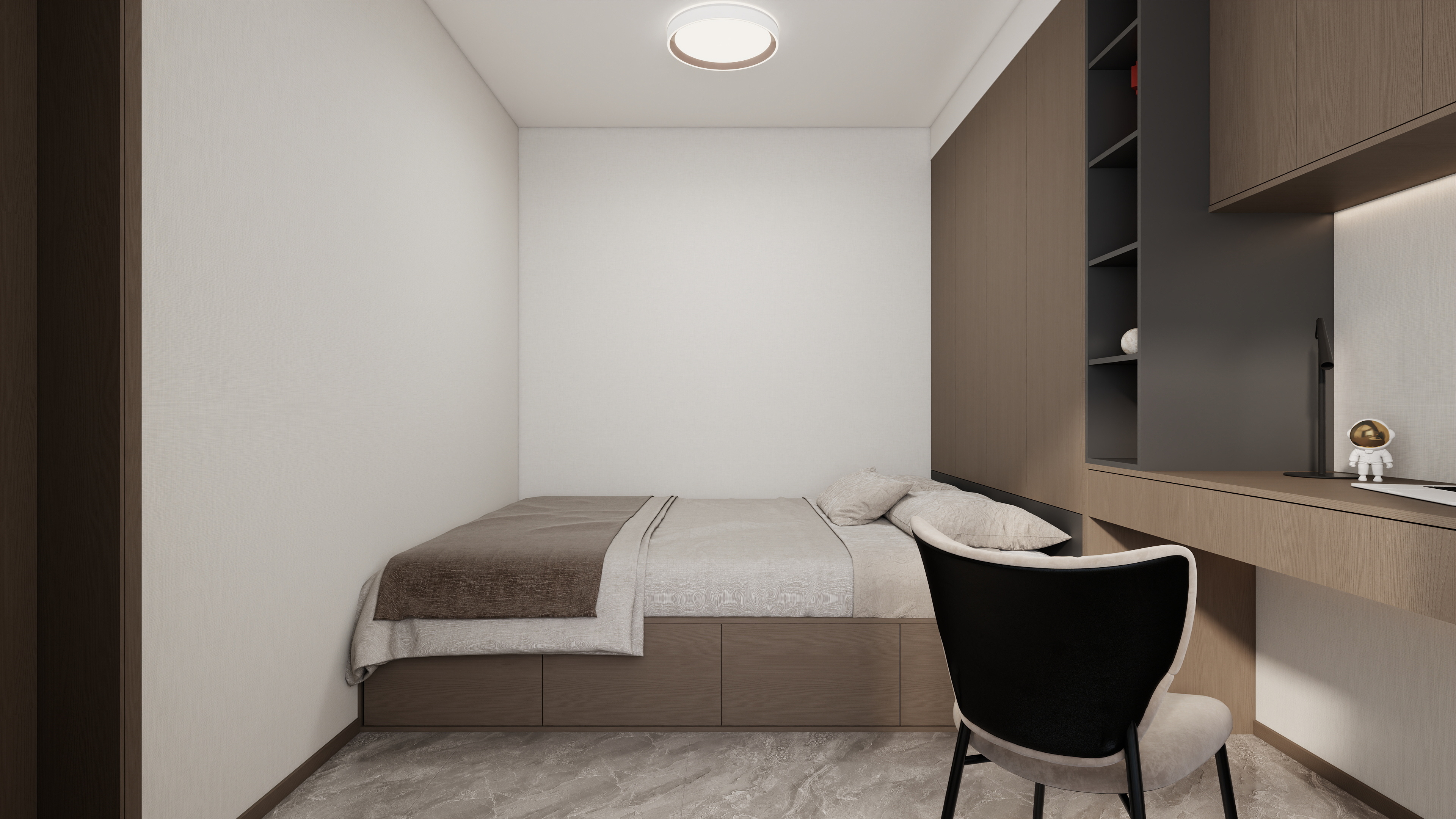 星空设计500-现代简约110㎡自建房装修效果图