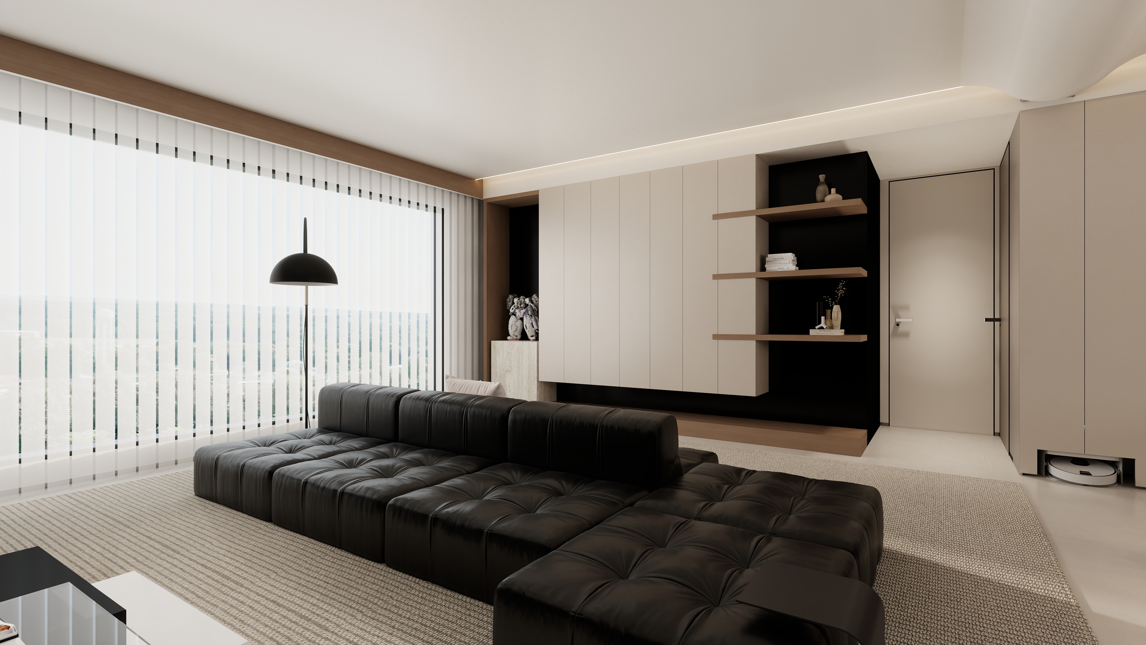 星空设计500-现代简约164㎡3室装修效果图