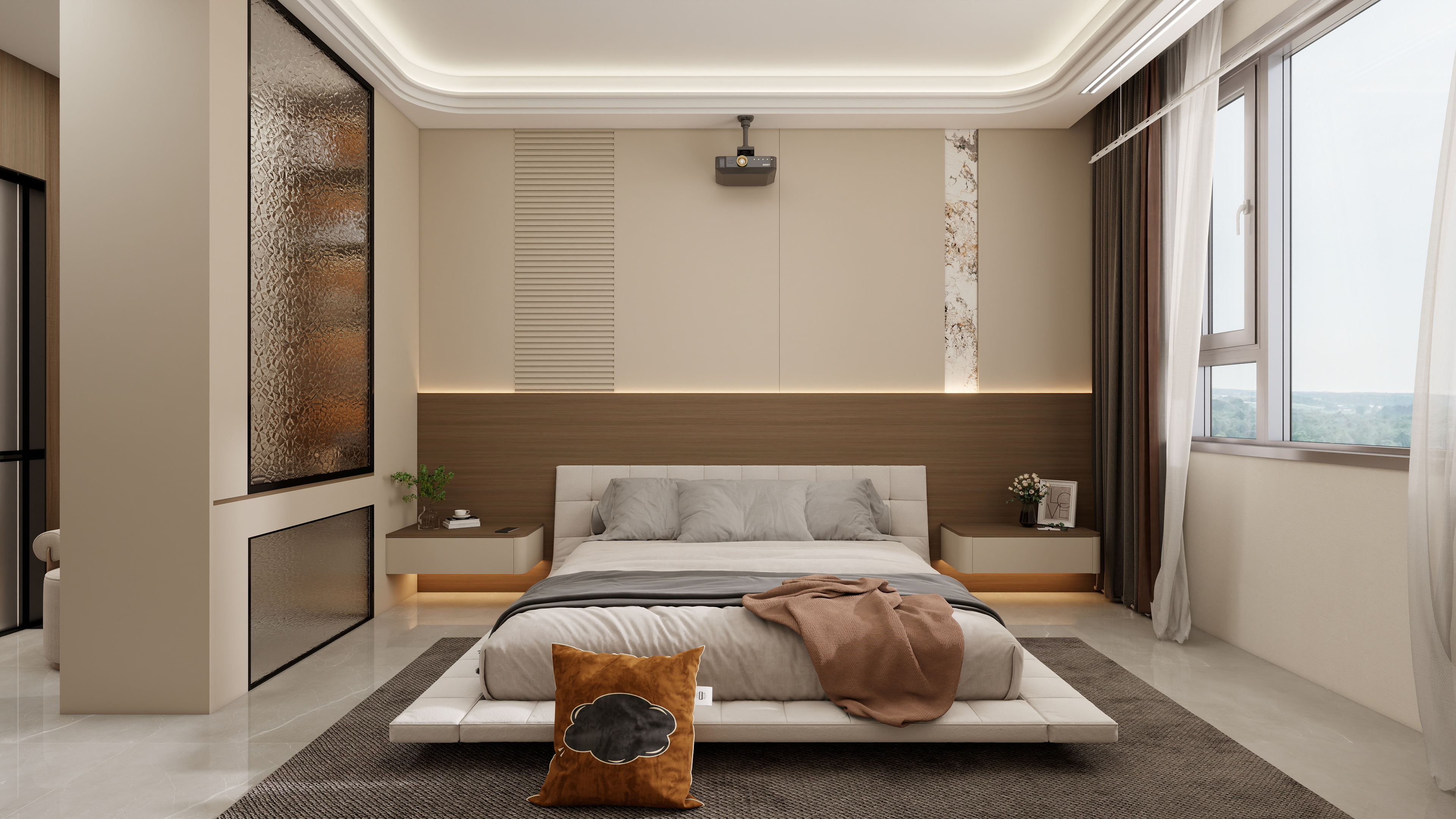 星空设计500-现代简约164㎡4室装修效果图