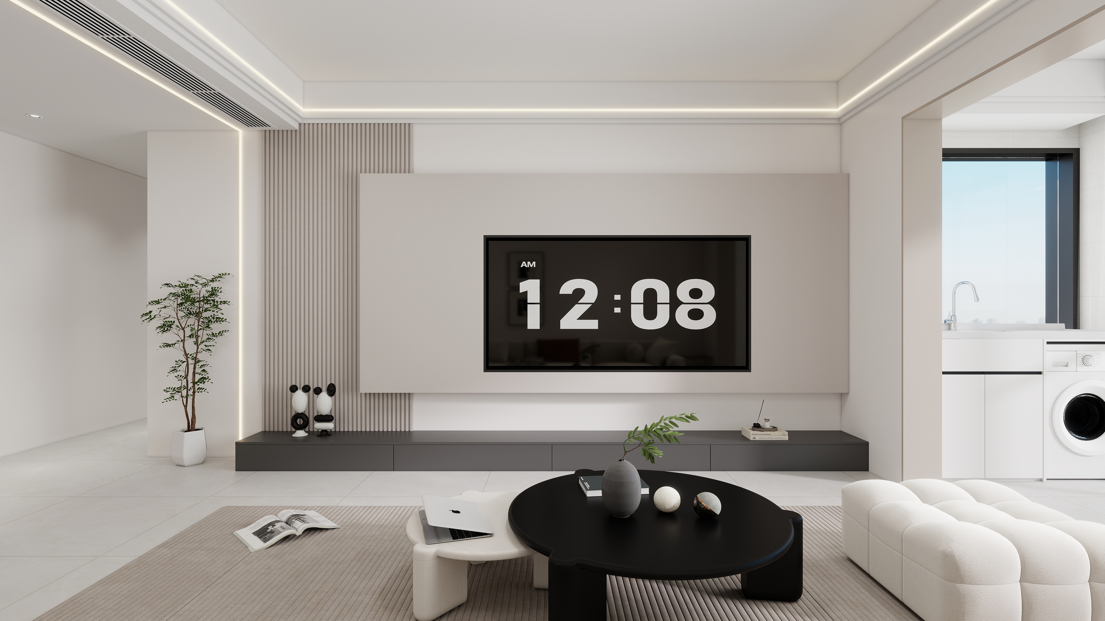 星空设计工作室design-现代简约127㎡3室装修效果图