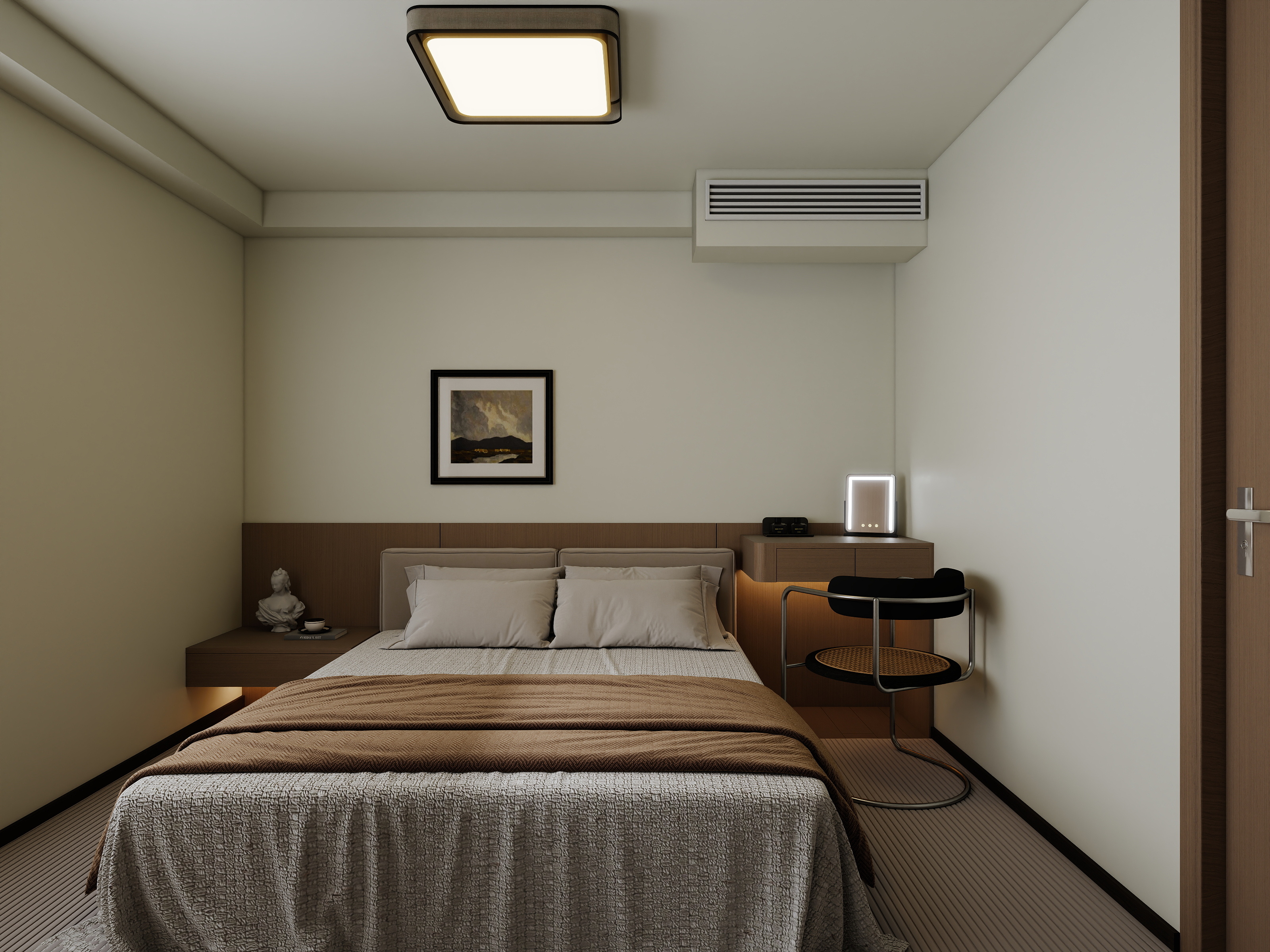 李青越-148平现代极简两层两居室装修效果图