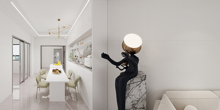 华富岩板全屋定制-金源华府-装修设计方案