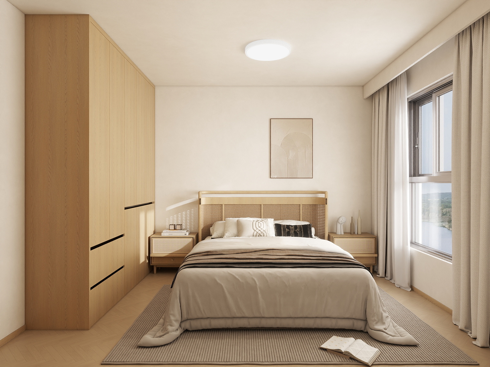 w衡宇-67㎡2室装修效果图