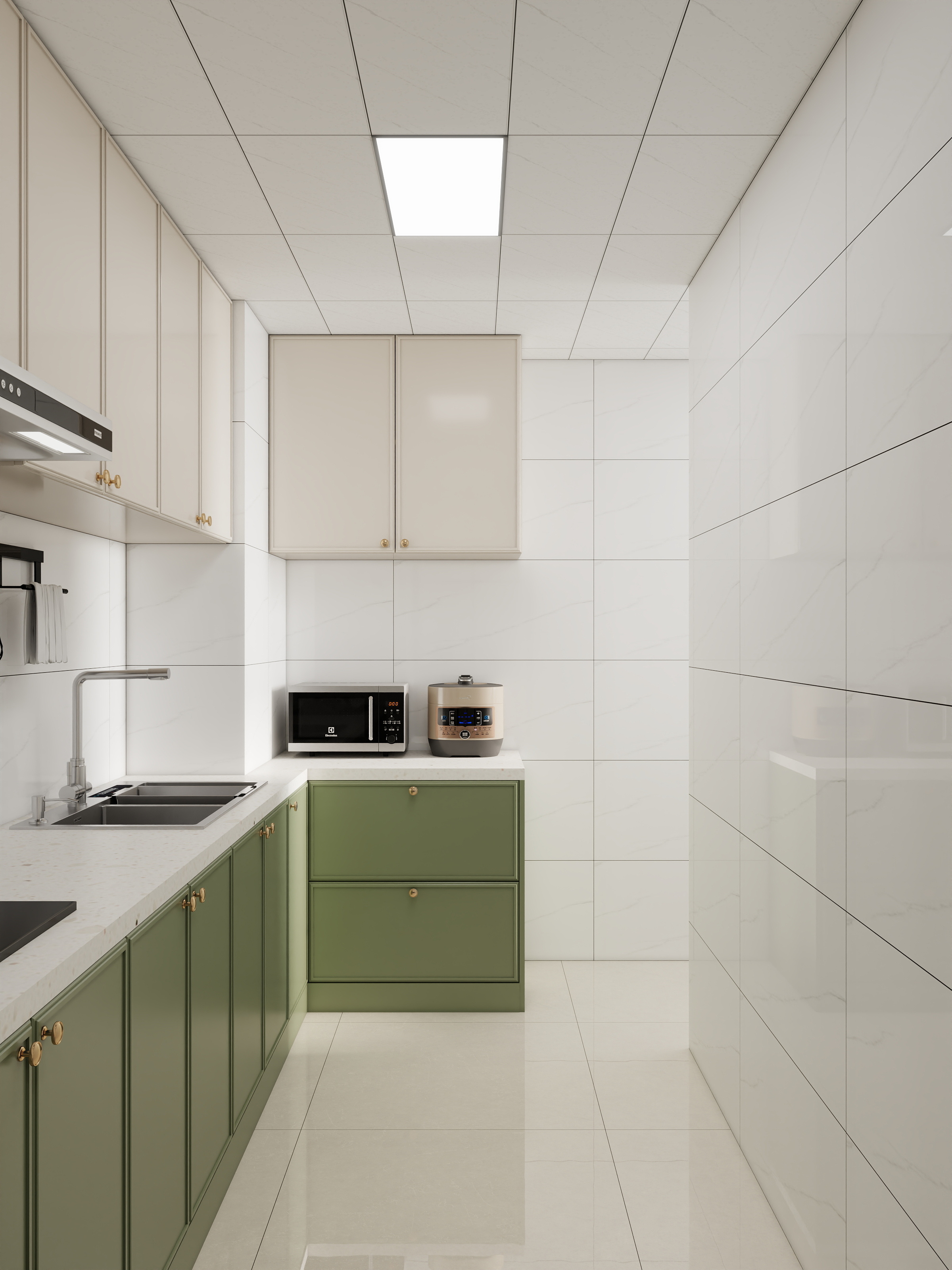 李青越-81平方法式奶油两居室装修效果图