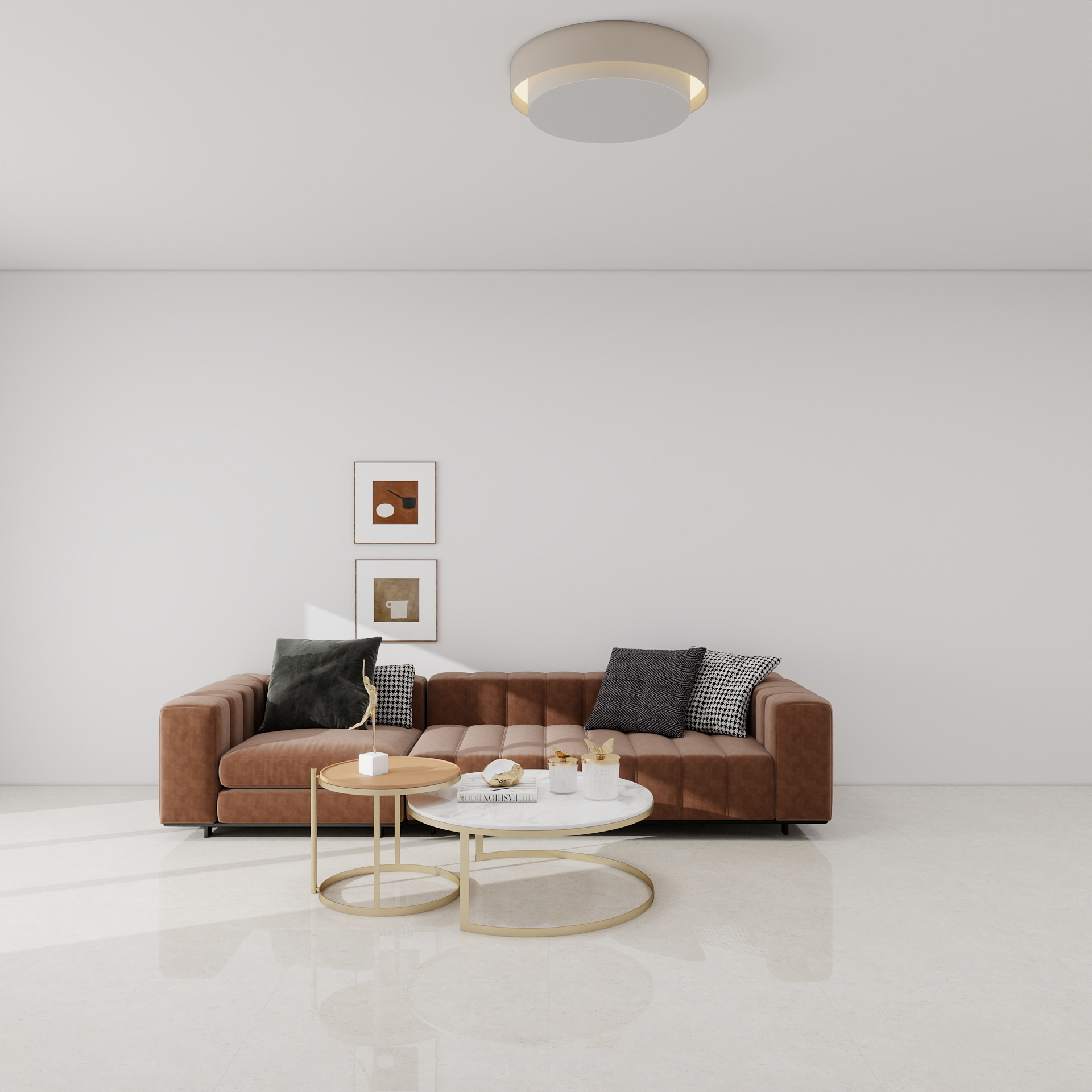 100元设计方案-83m²现代简约风格 装修效果图