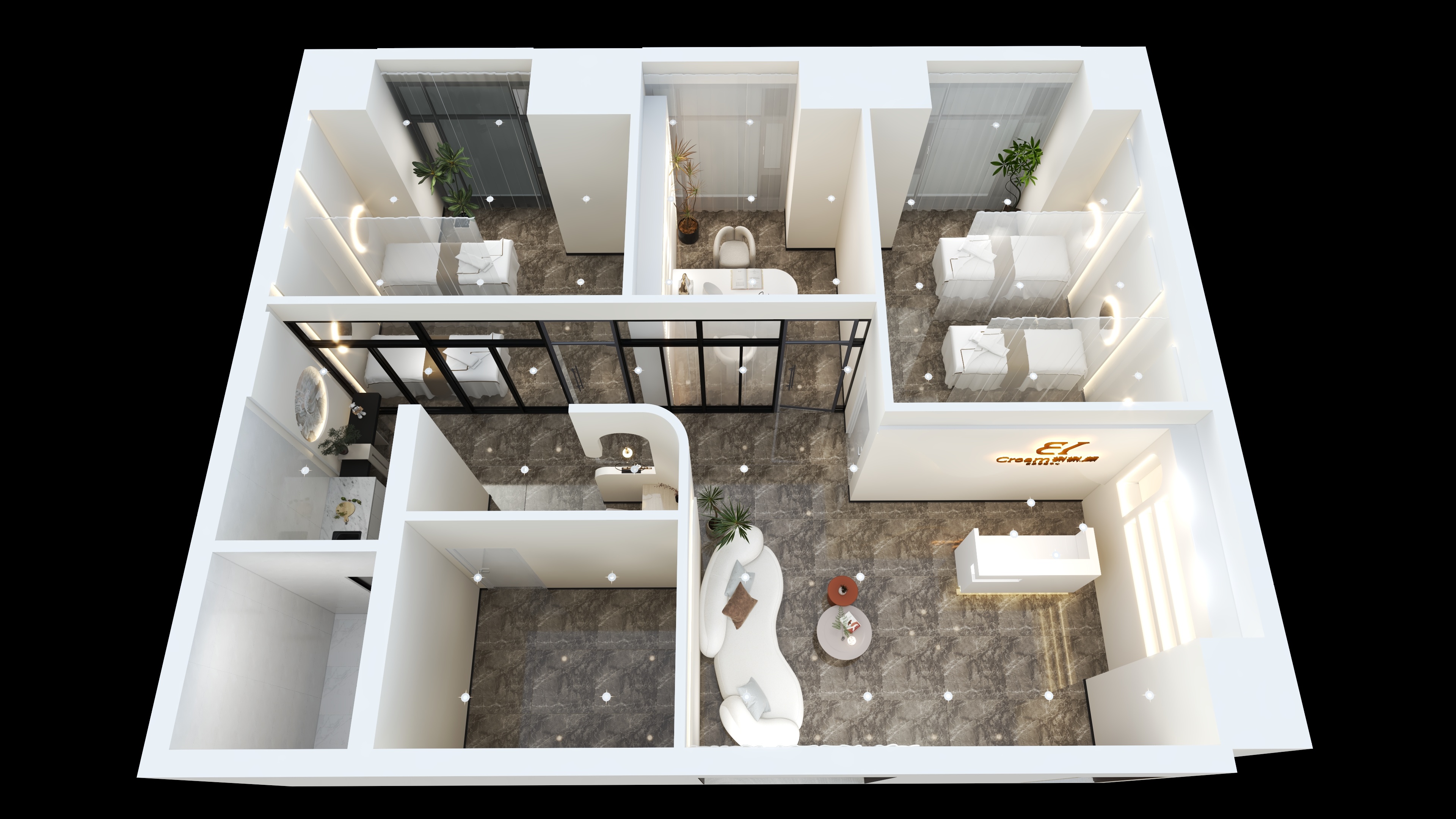 胡晓阳-美容院-装修设计方案